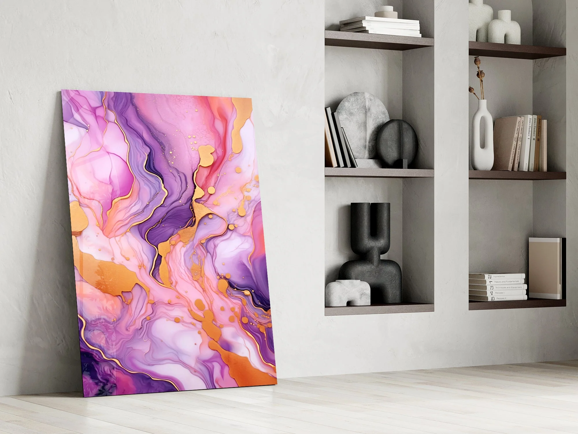Vivid Abstract Art Glass Wall Art - Image 7