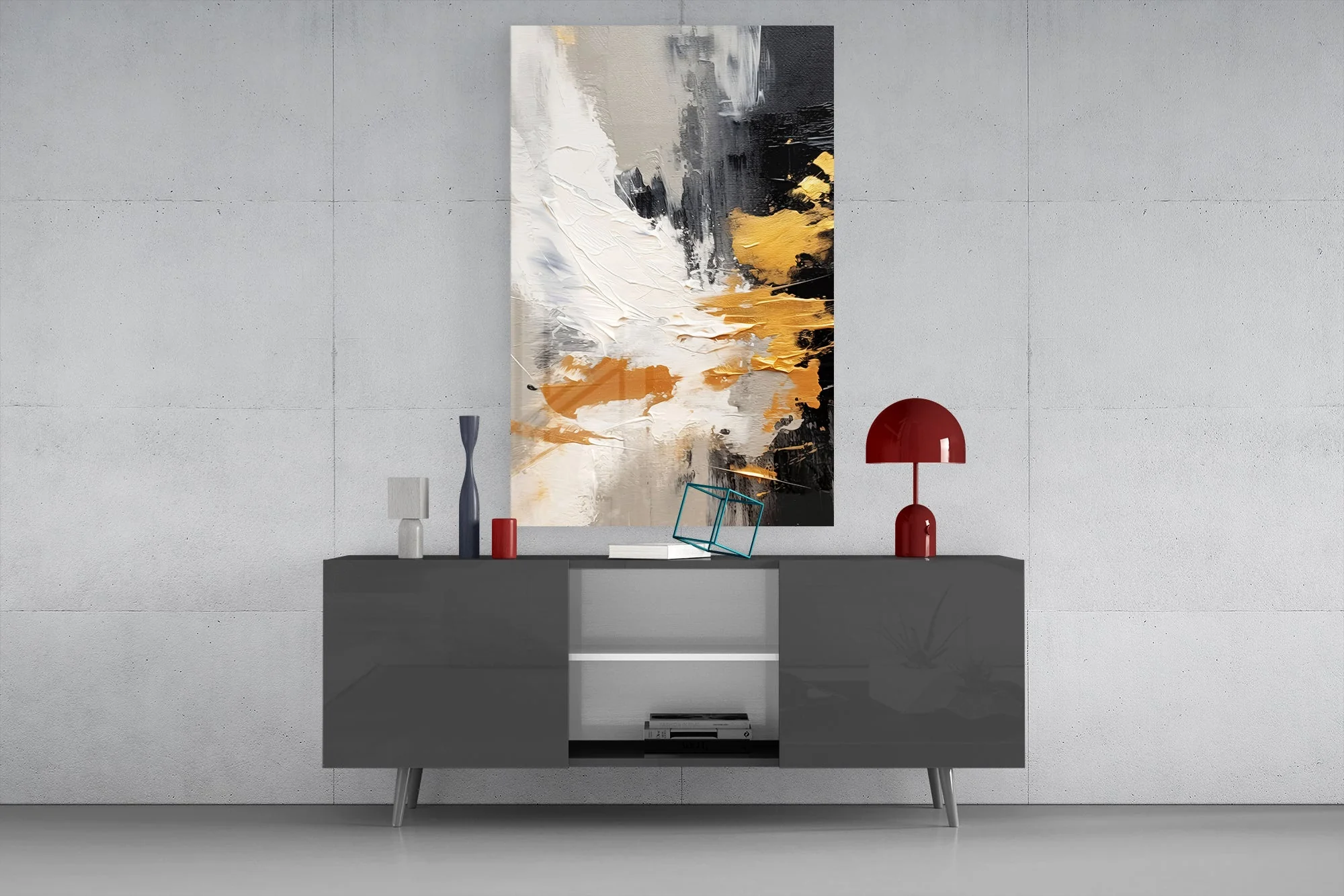 Stylish Abstract Artwork Glass Wall Art - Image 8