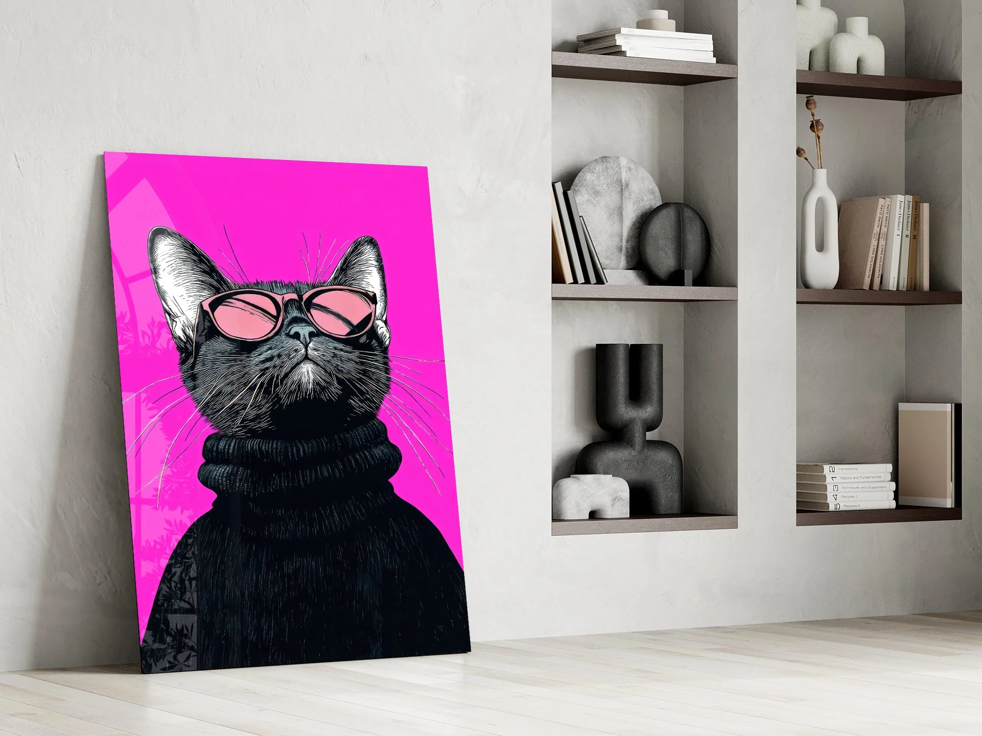 Feline Wall Decoration Glass Wall Art - Image 7