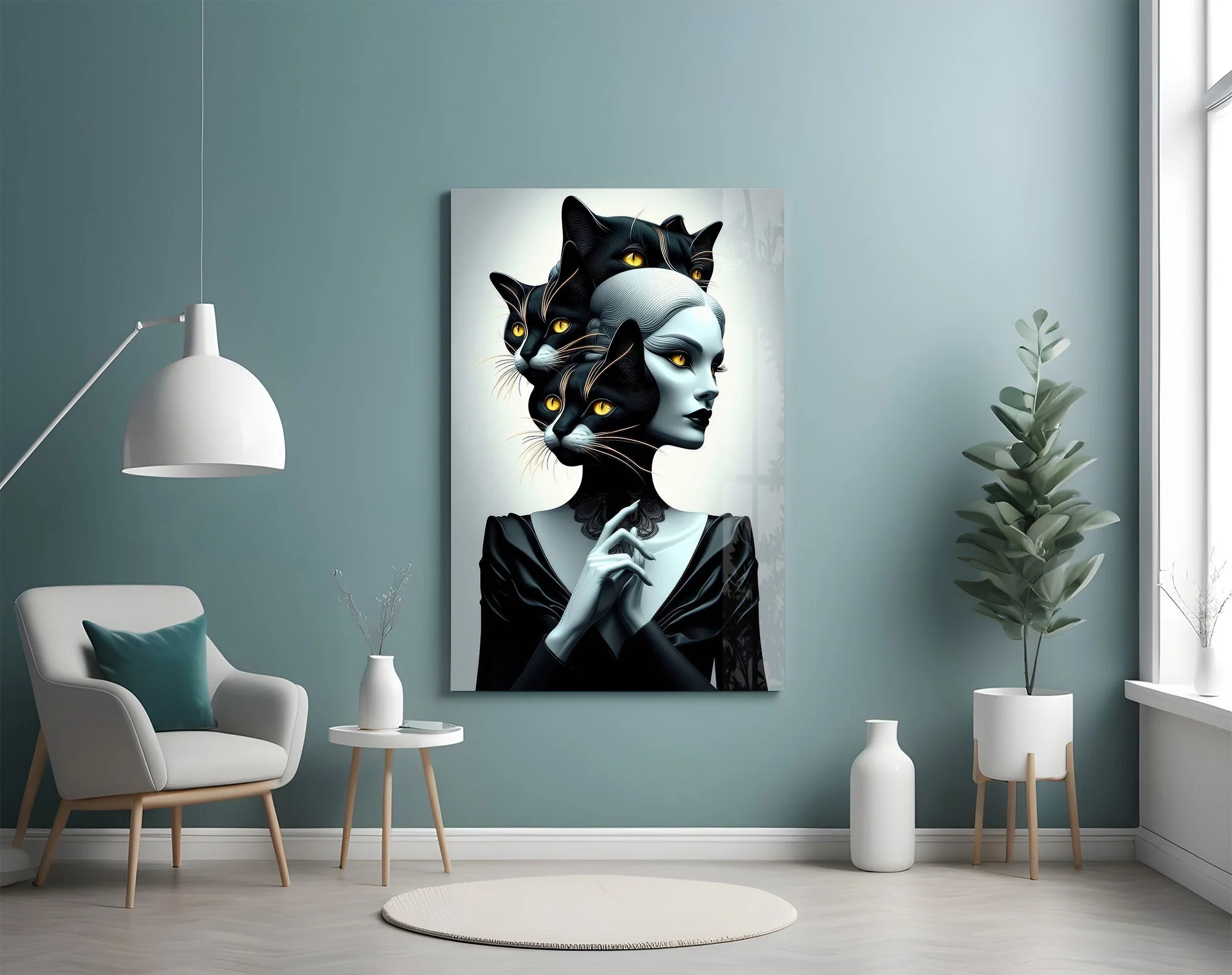 Dark Fantasy Glass Wall Art - Image 4