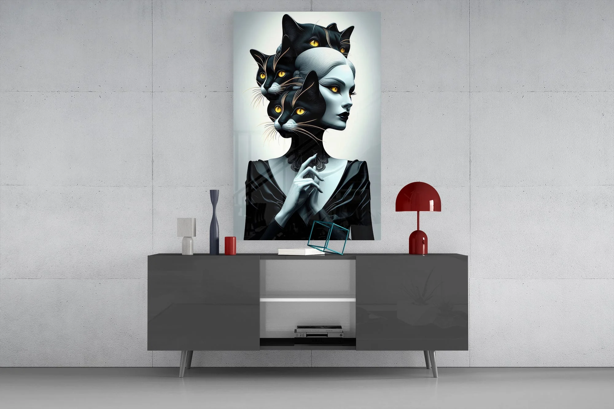 Dark Fantasy Glass Wall Art - Image 8