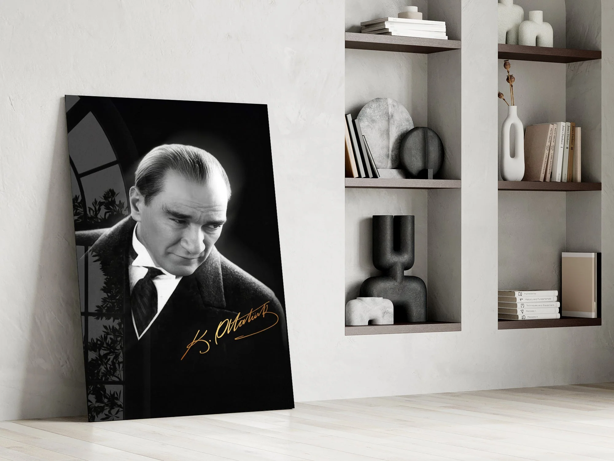 Classic Portrait Photograph Glass Wall Art - Image 7