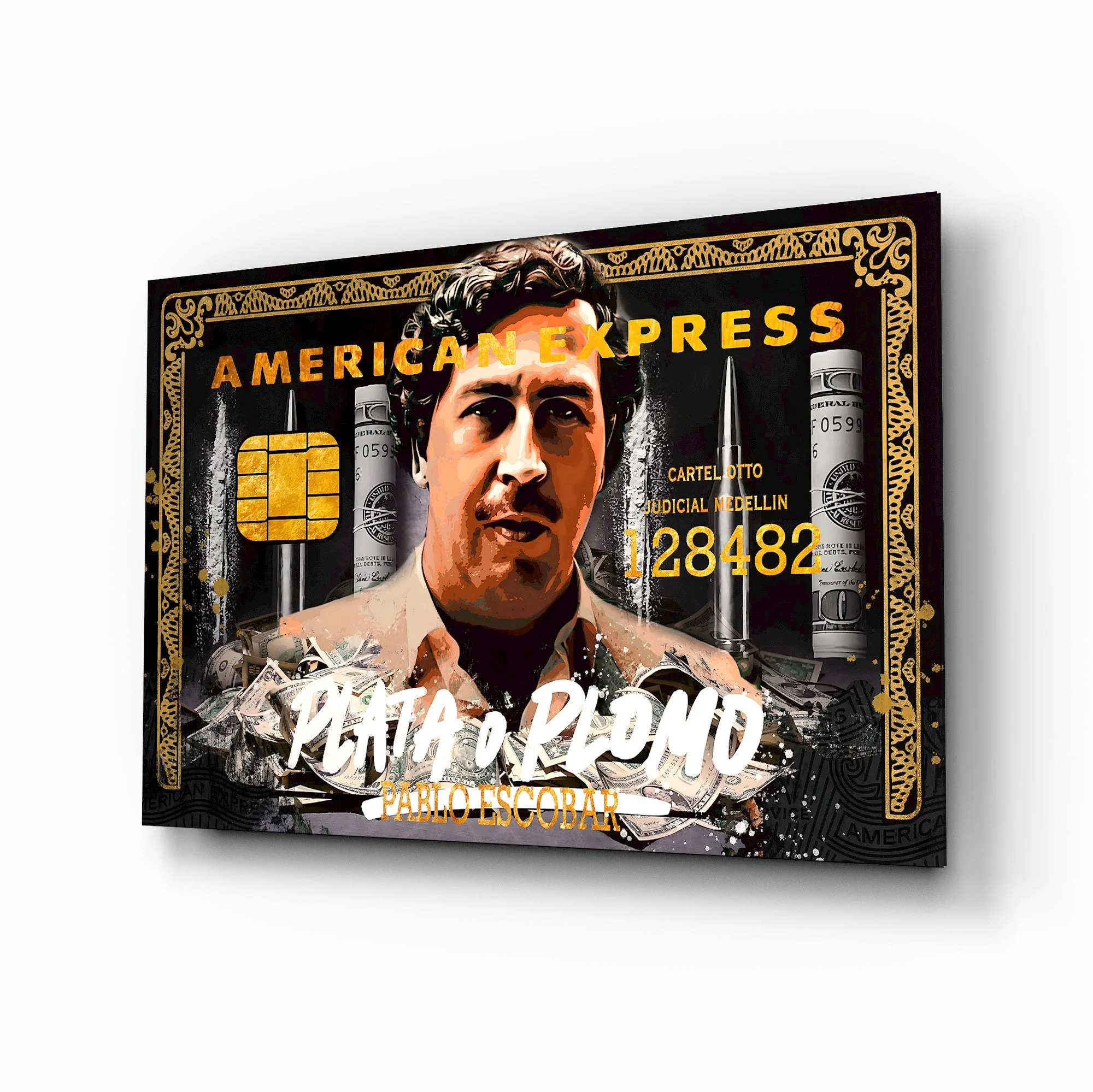 American Express Wall Art Glass Wall Art