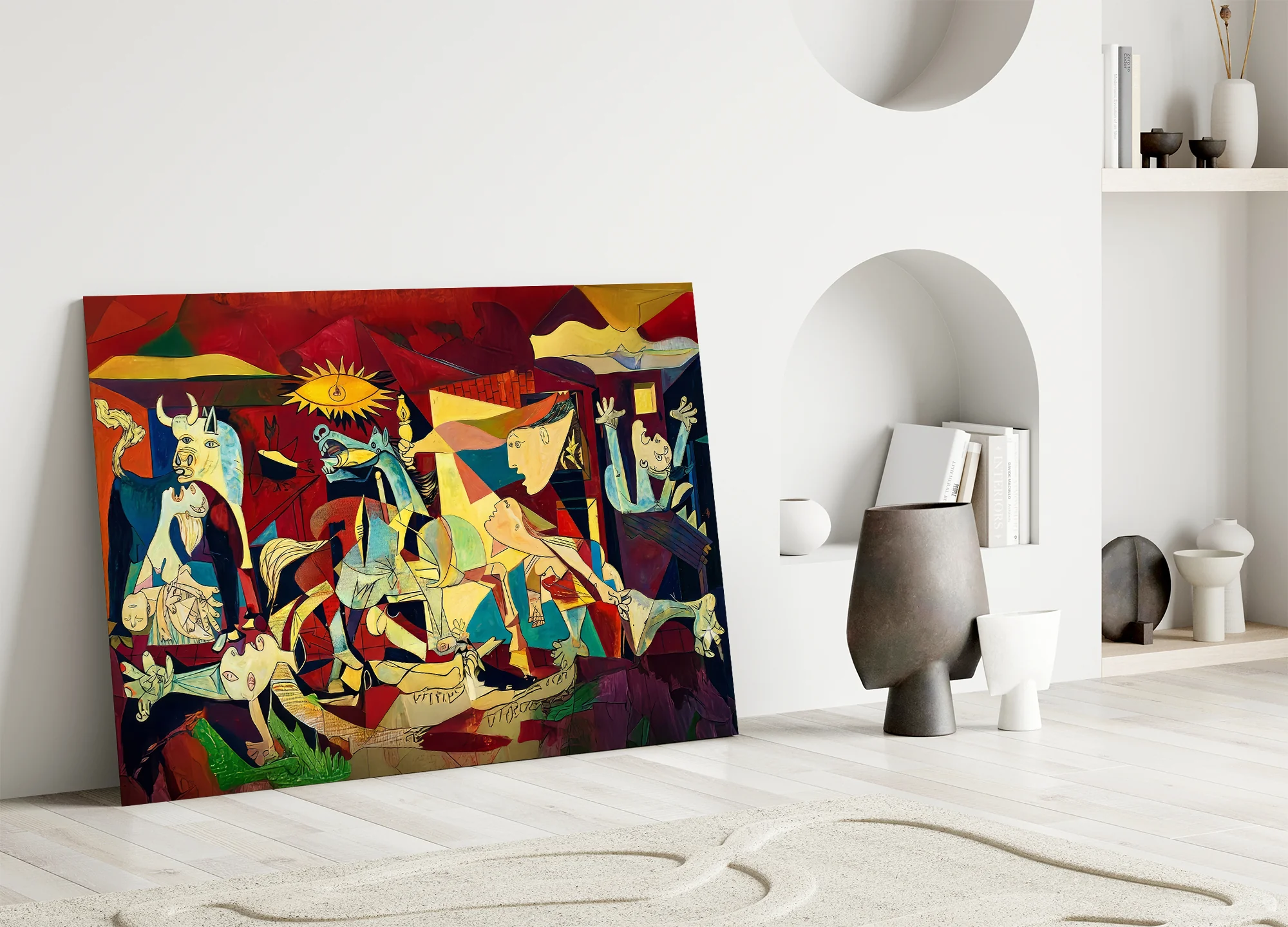 Abstract Expressionist Glass Wall Art - Image 5