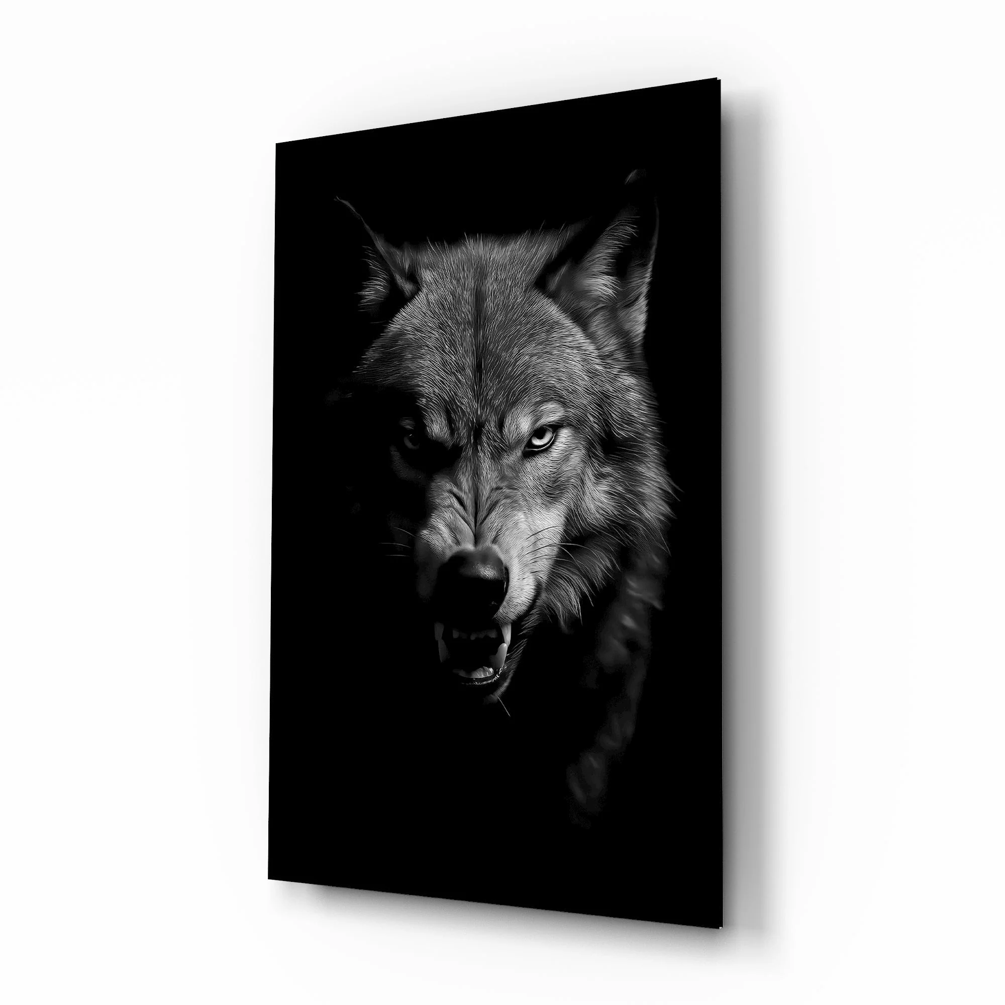 Wolf Glass Wall Art