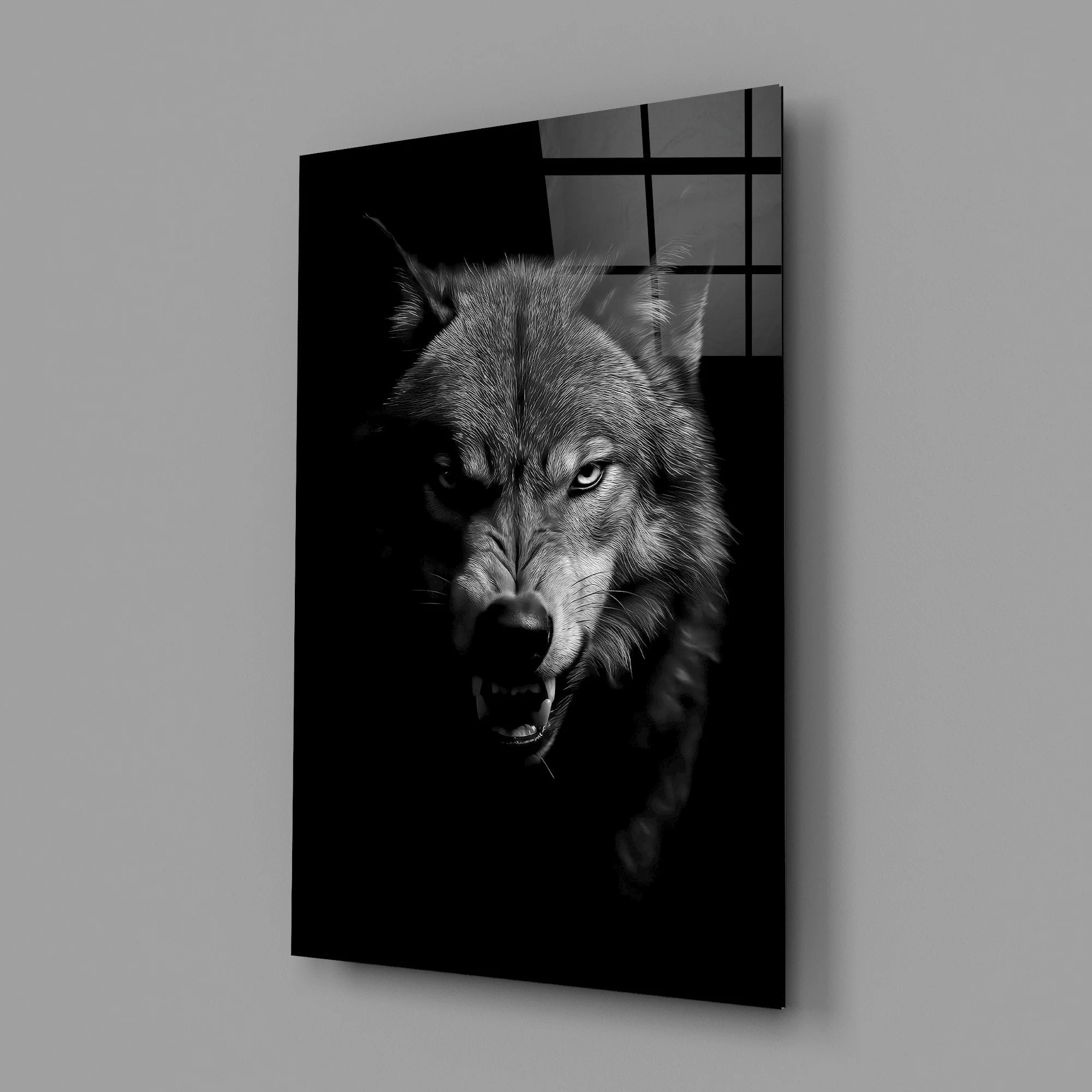 Wolf Glass Wall Art - Image 2