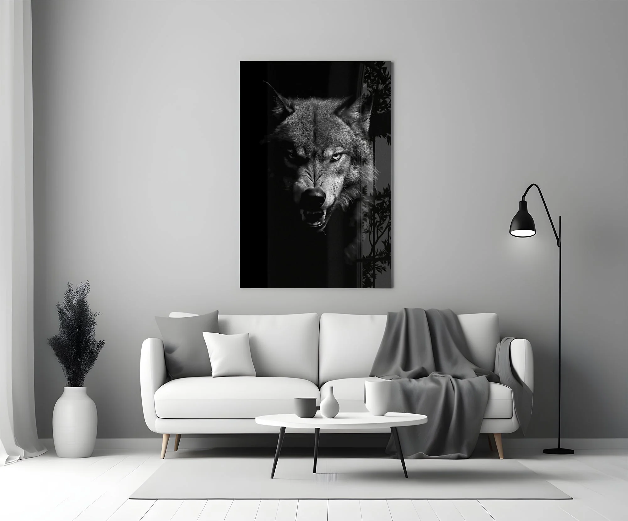 Wolf Glass Wall Art - Image 5