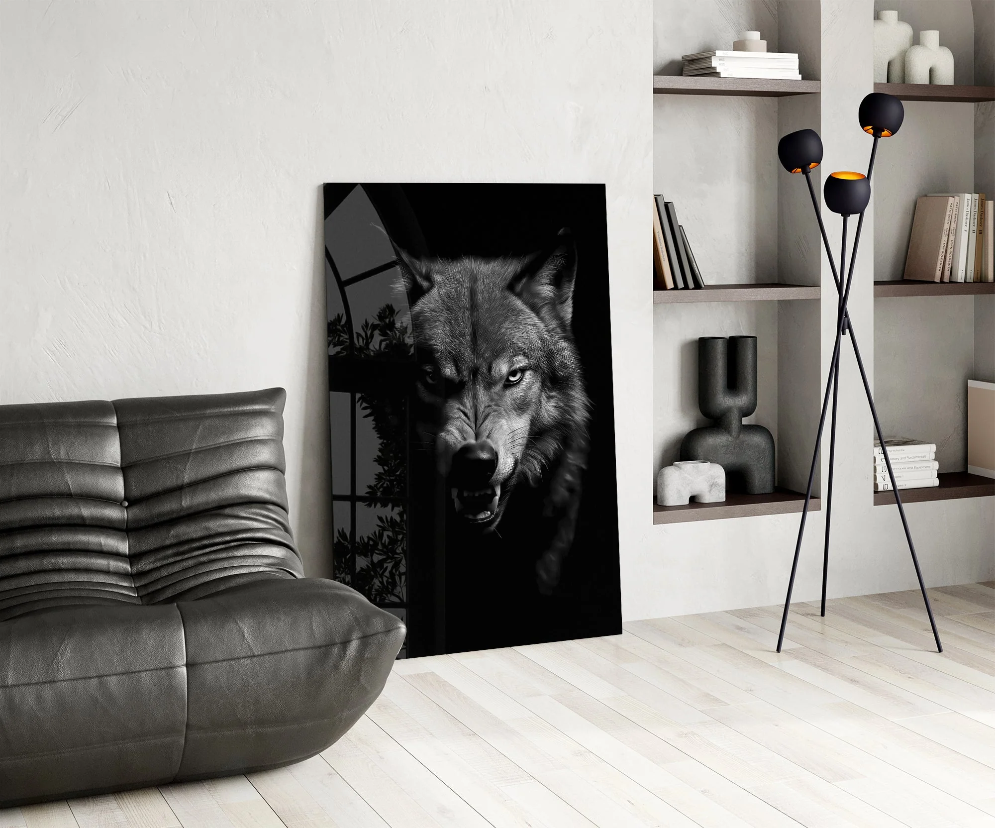 Wolf Glass Wall Art - Image 6
