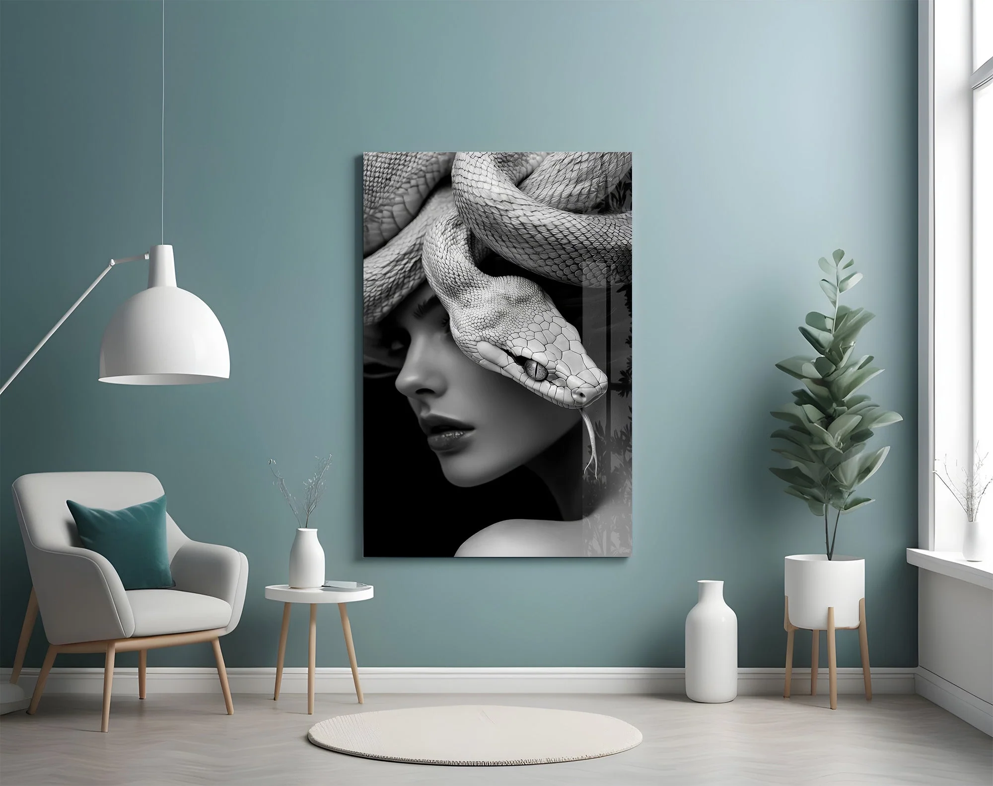 Snake Wall Art Glass Wall Art - Image 4