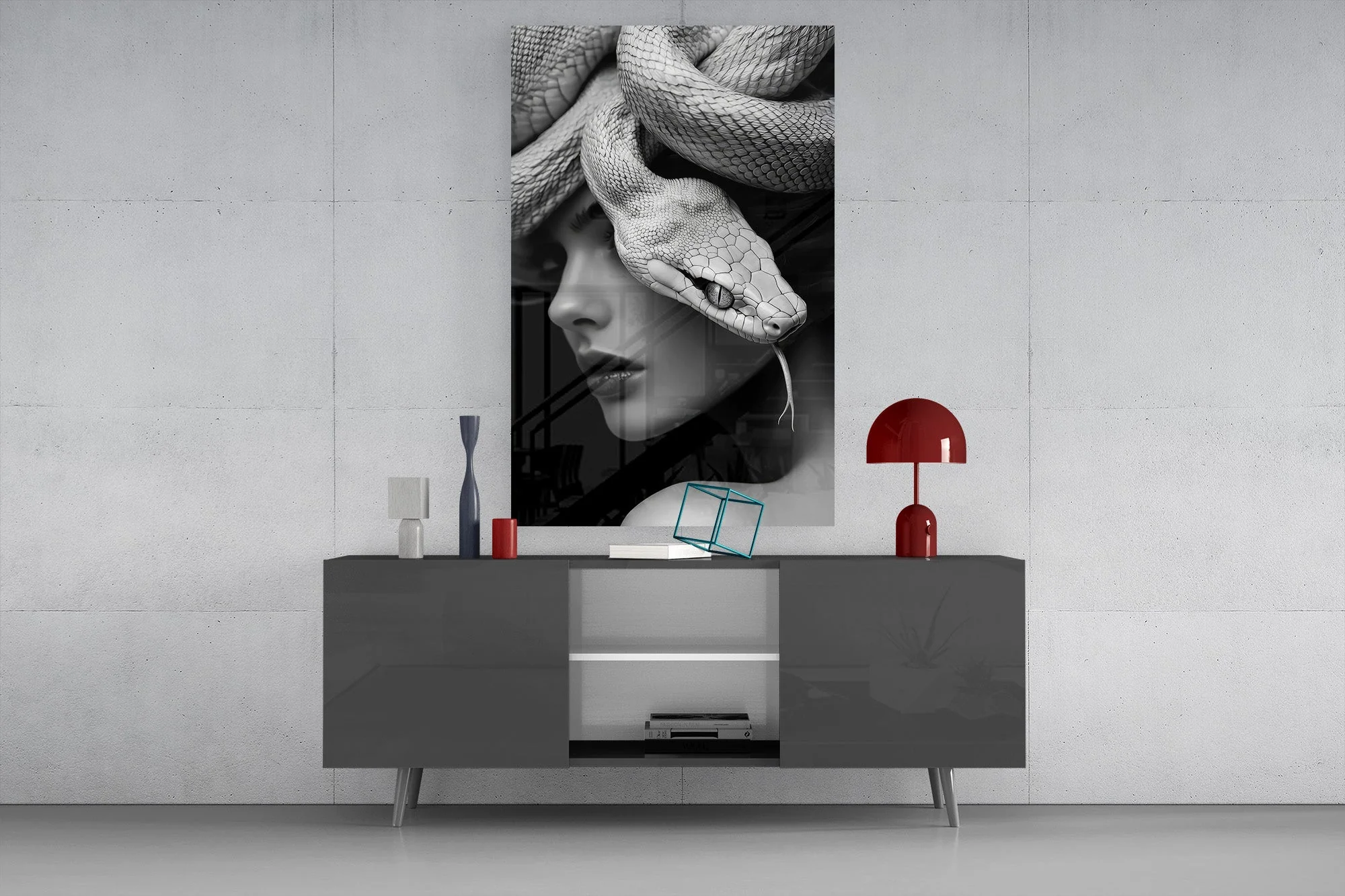 Snake Wall Art Glass Wall Art - Image 8