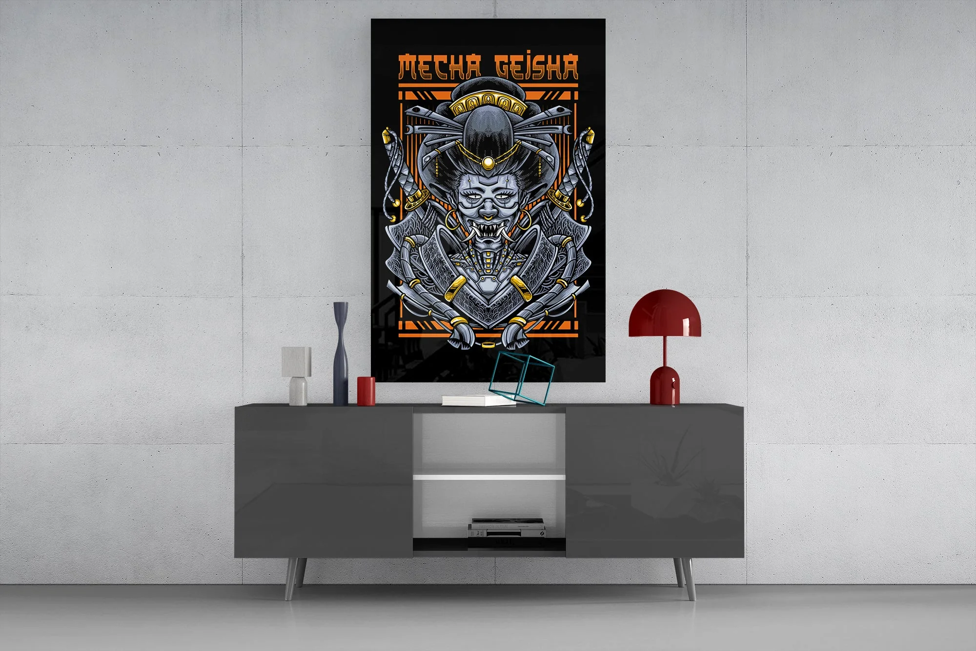Mecha-Art Wall Decor Glass Wall Art - Image 8