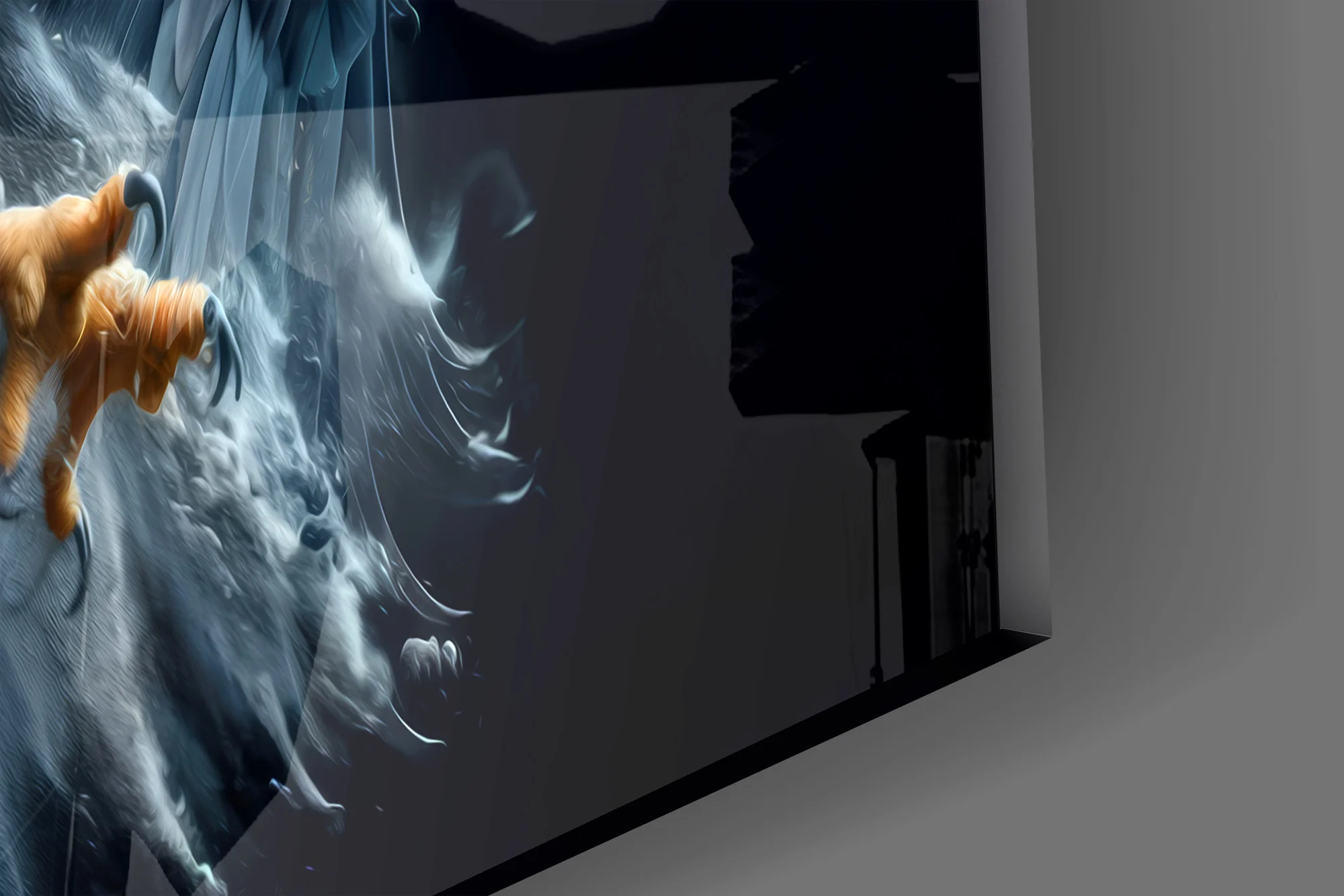 Eagle in Flight Glass Wall Art - Image 3