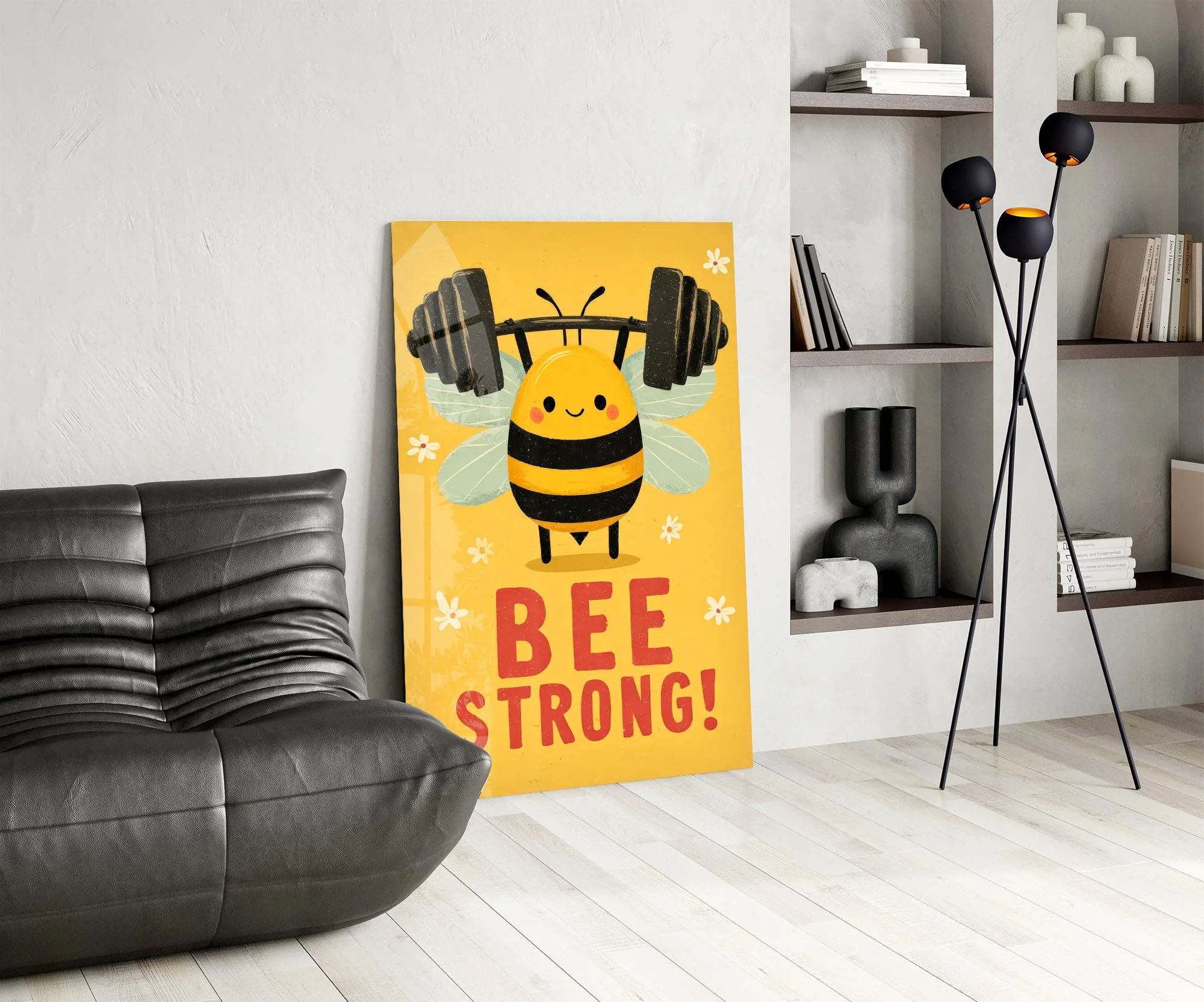 Bee Strong Glass Wall Art - Image 6