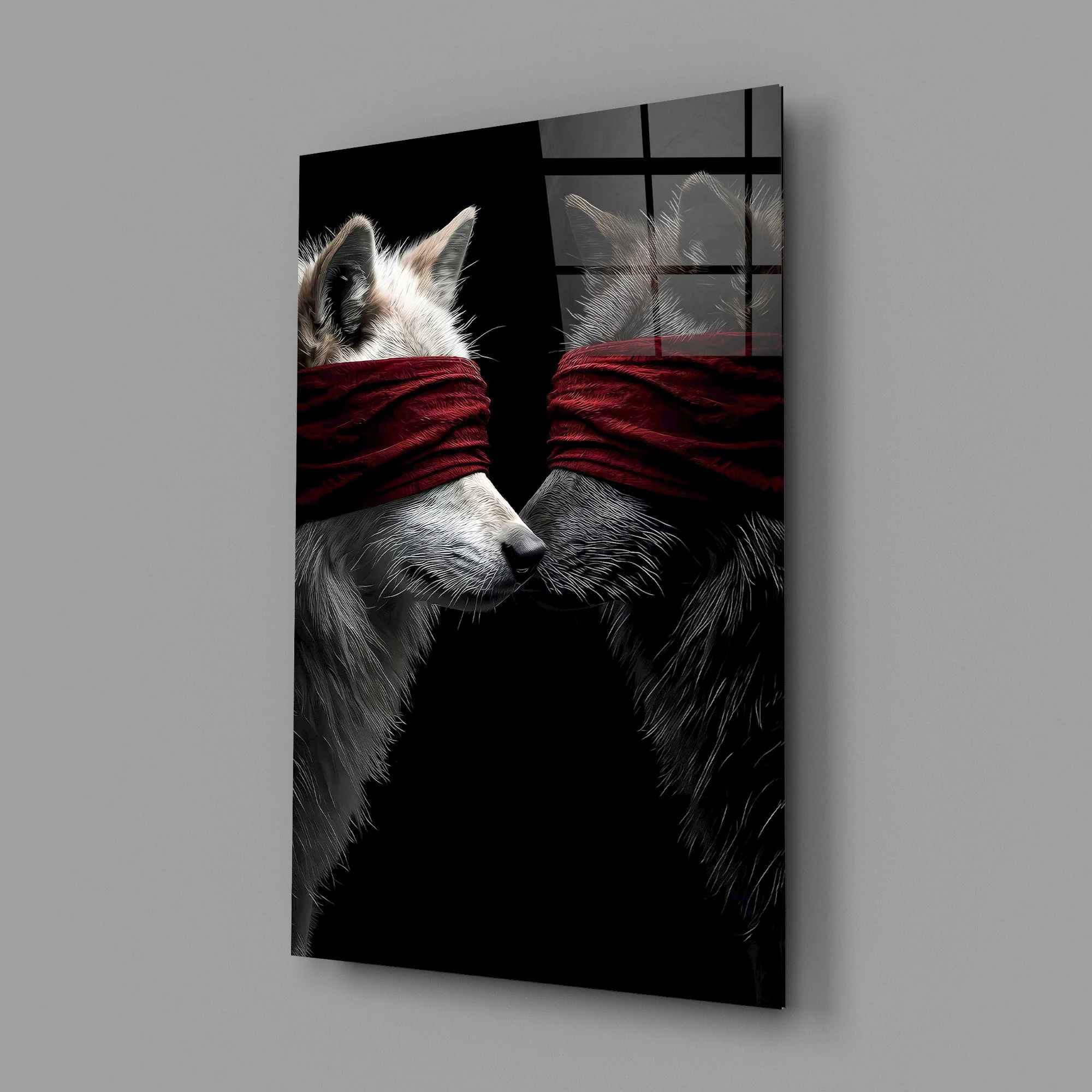 Striking Canine Artwork Glass Wall Art - Image 2