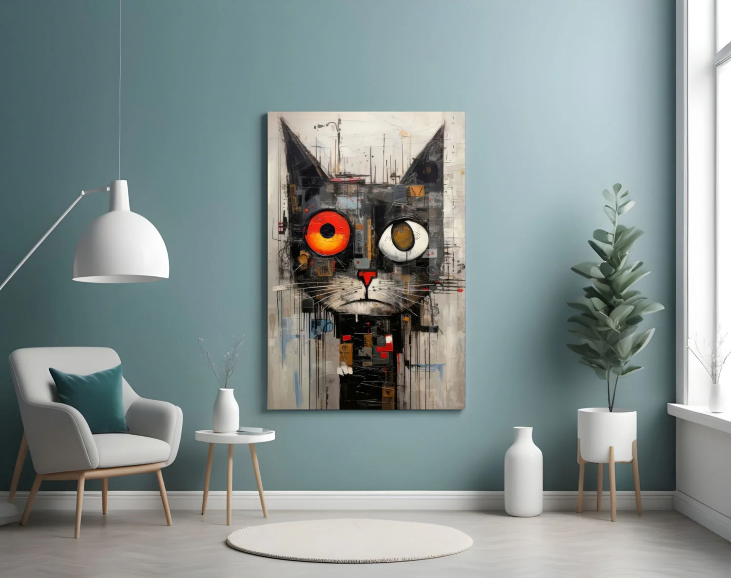 Cat Glass Wall Art - Image 3