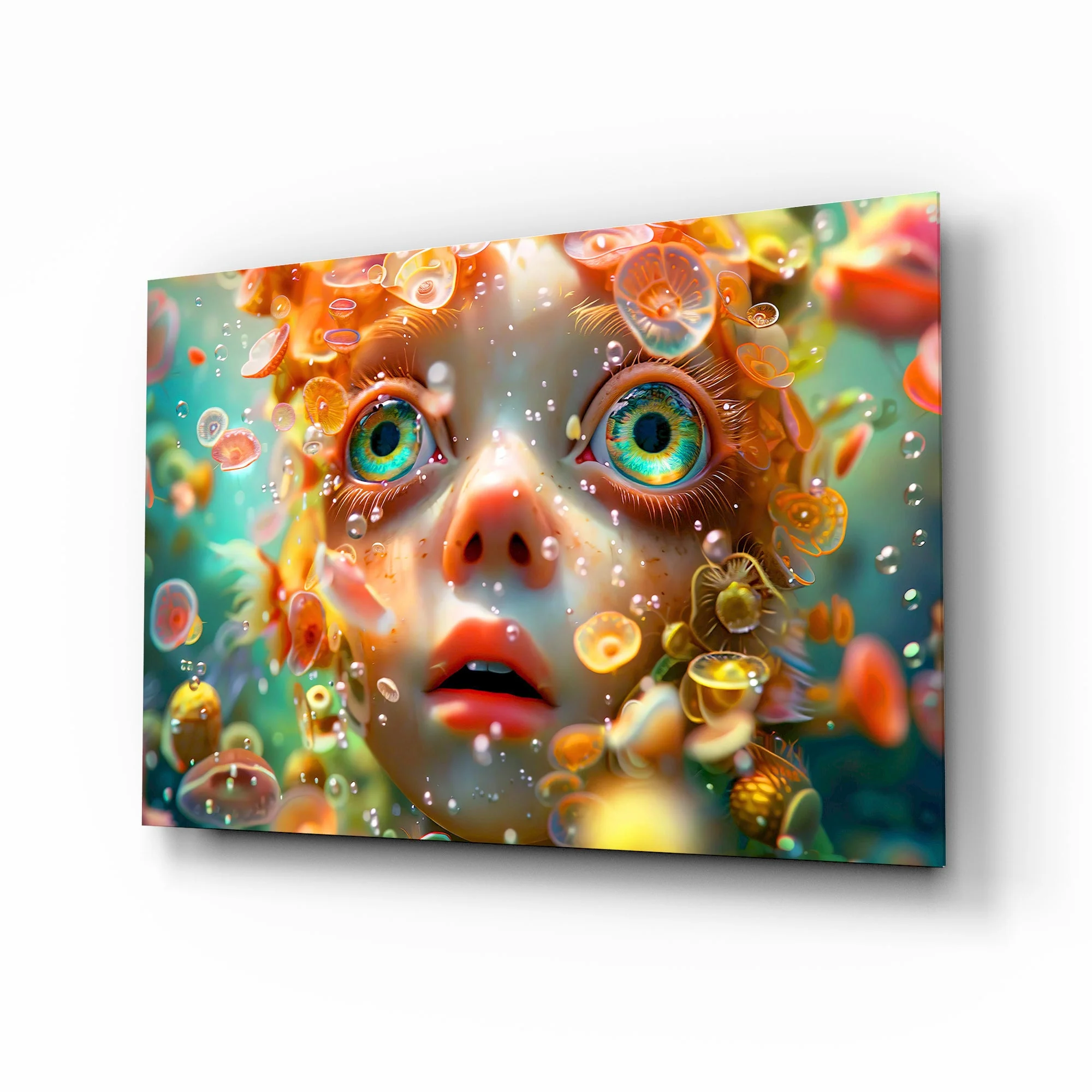 Ethereal Oceanic Dream Glass Wall Art