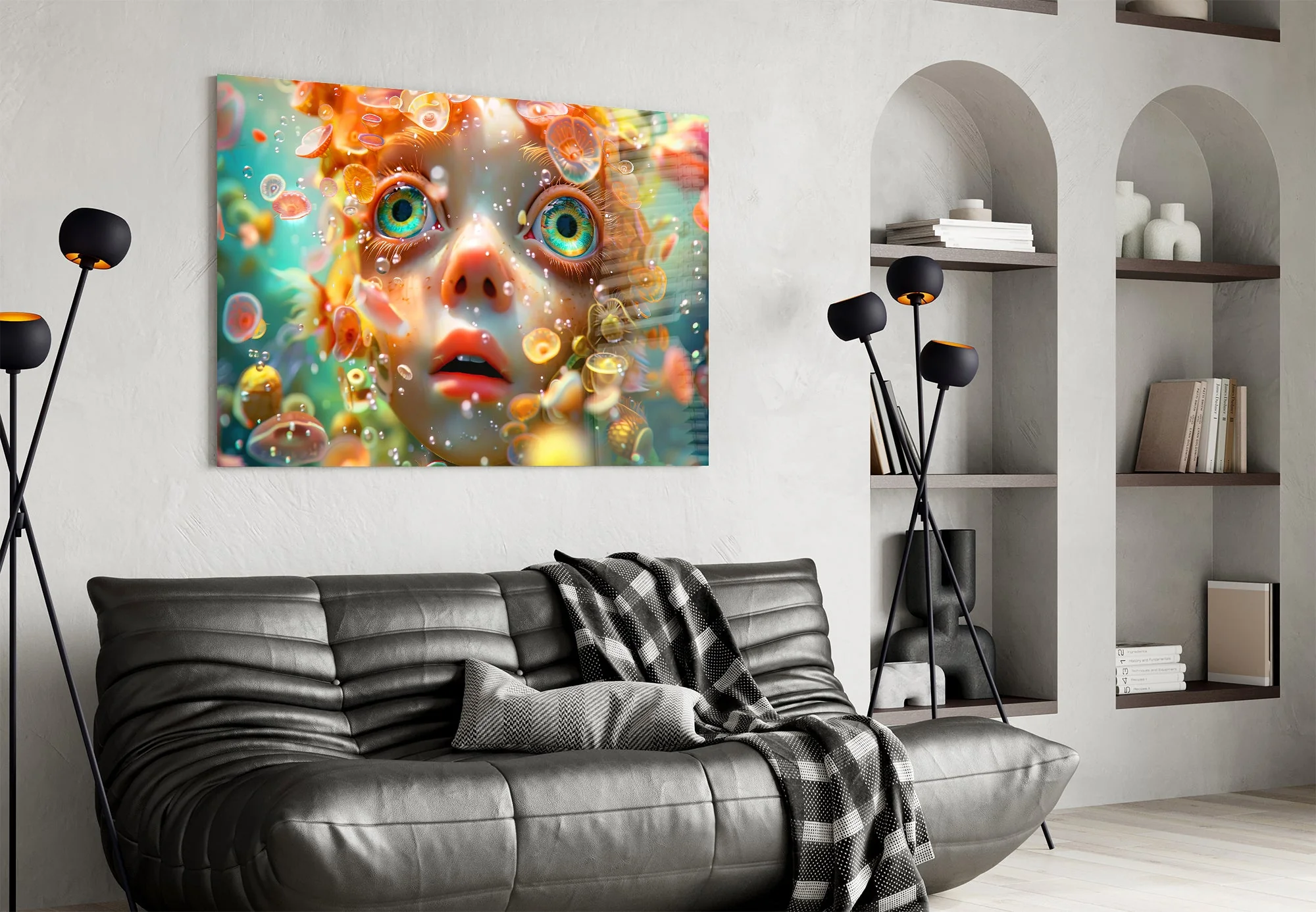 Ethereal Oceanic Dream Glass Wall Art - Image 4