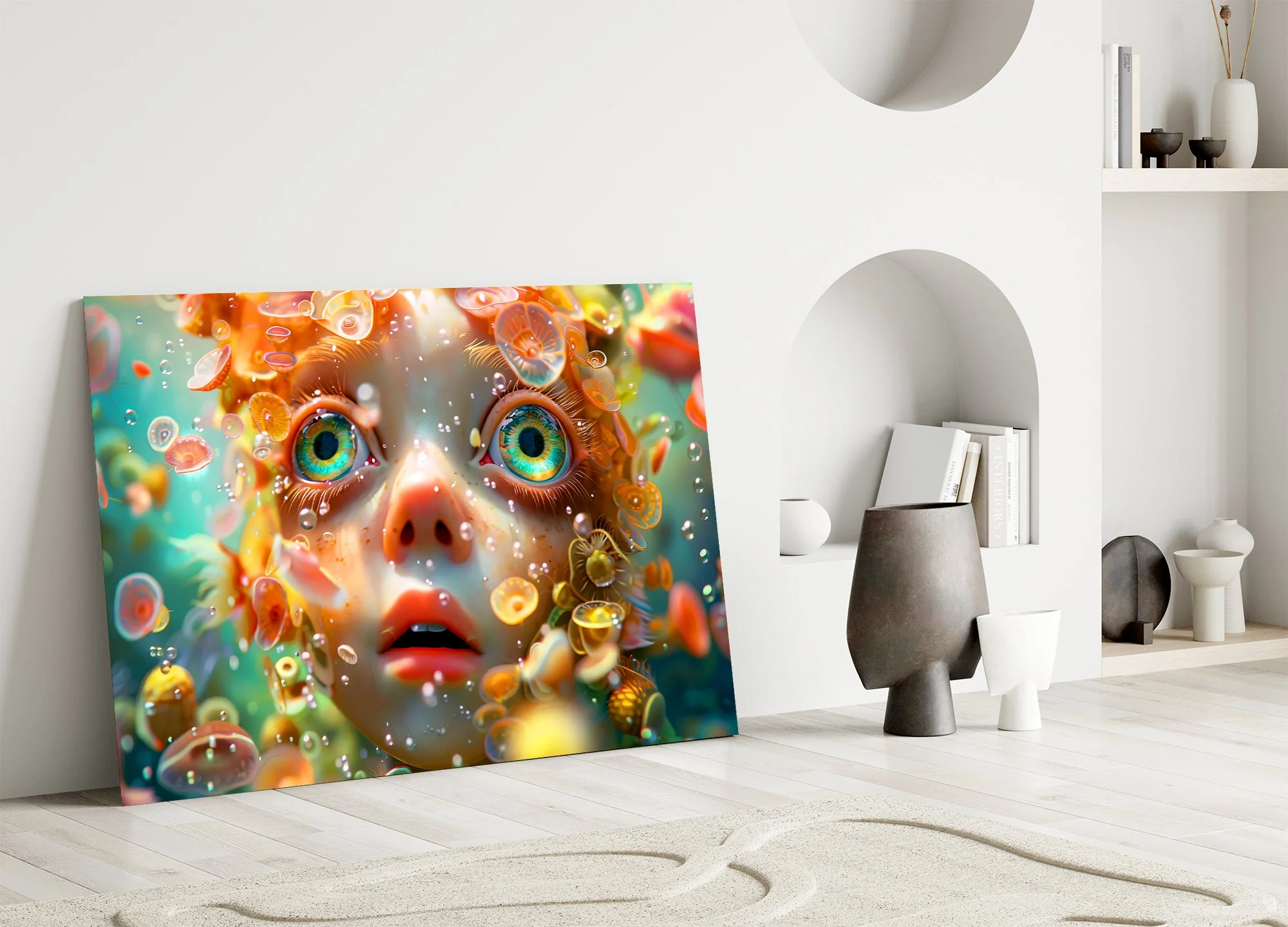 Ethereal Oceanic Dream Glass Wall Art - Image 5