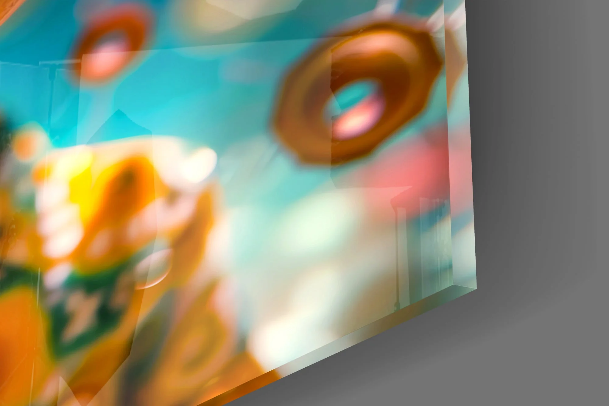 Surreal Wide-Eyed Sprite Glass Wall Art - Image 3