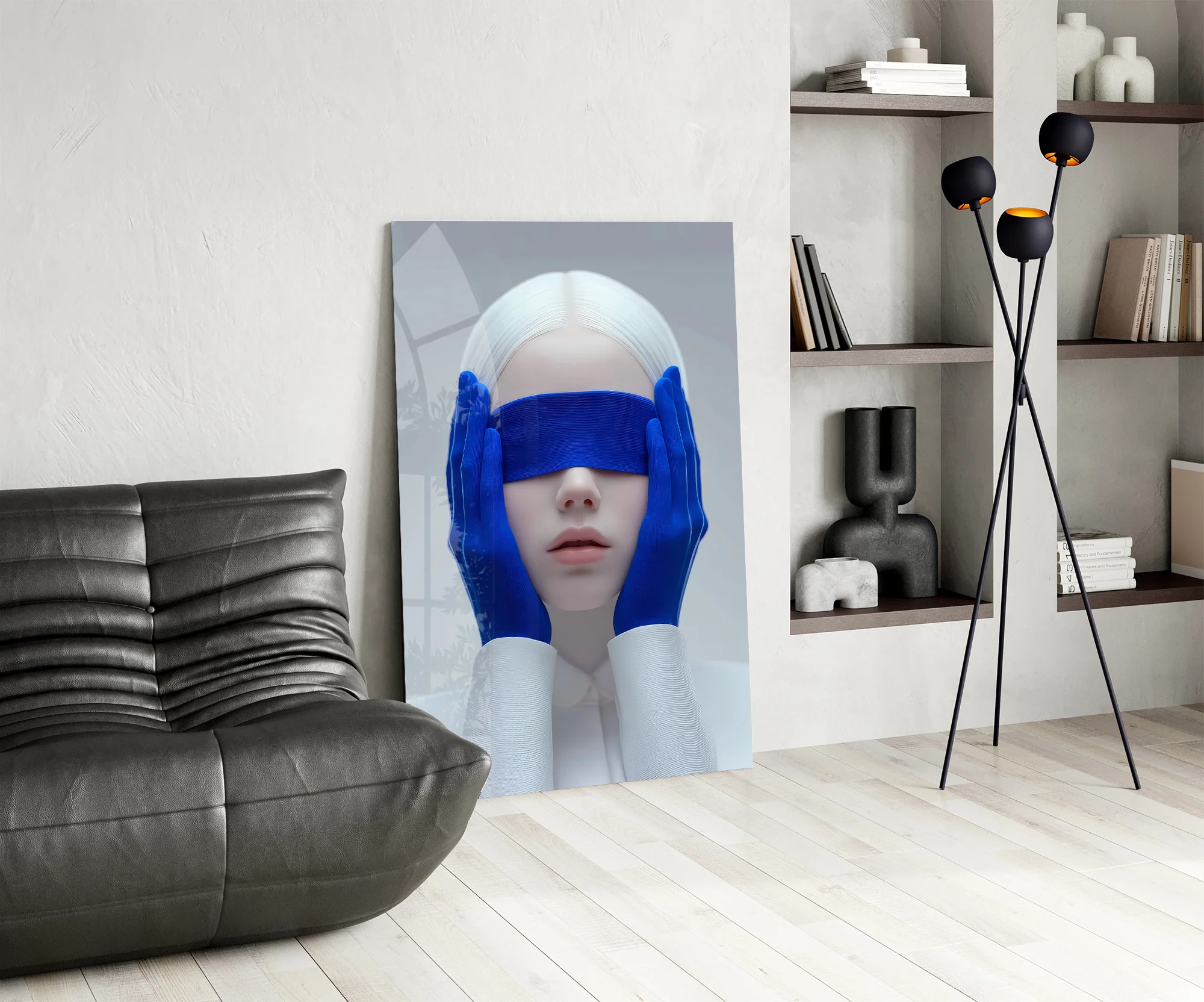 Blindfolded Serenity Glass Wall Art - Image 6
