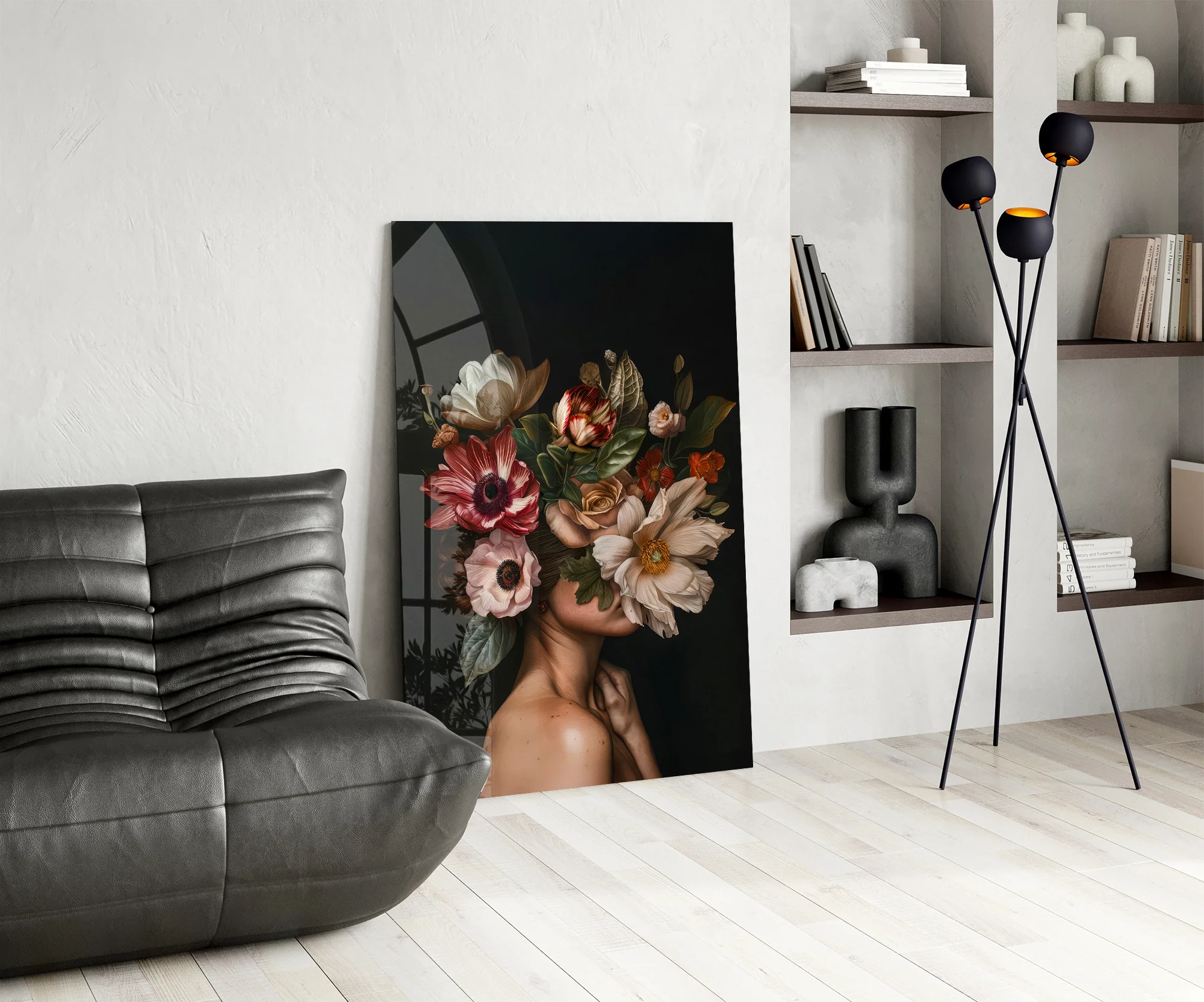 Floral Portrait Glass Wall Art - Image 6