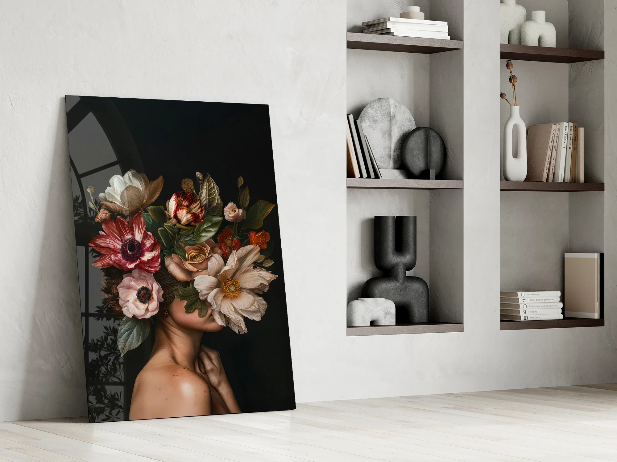 Floral Portrait Glass Wall Art - Image 7