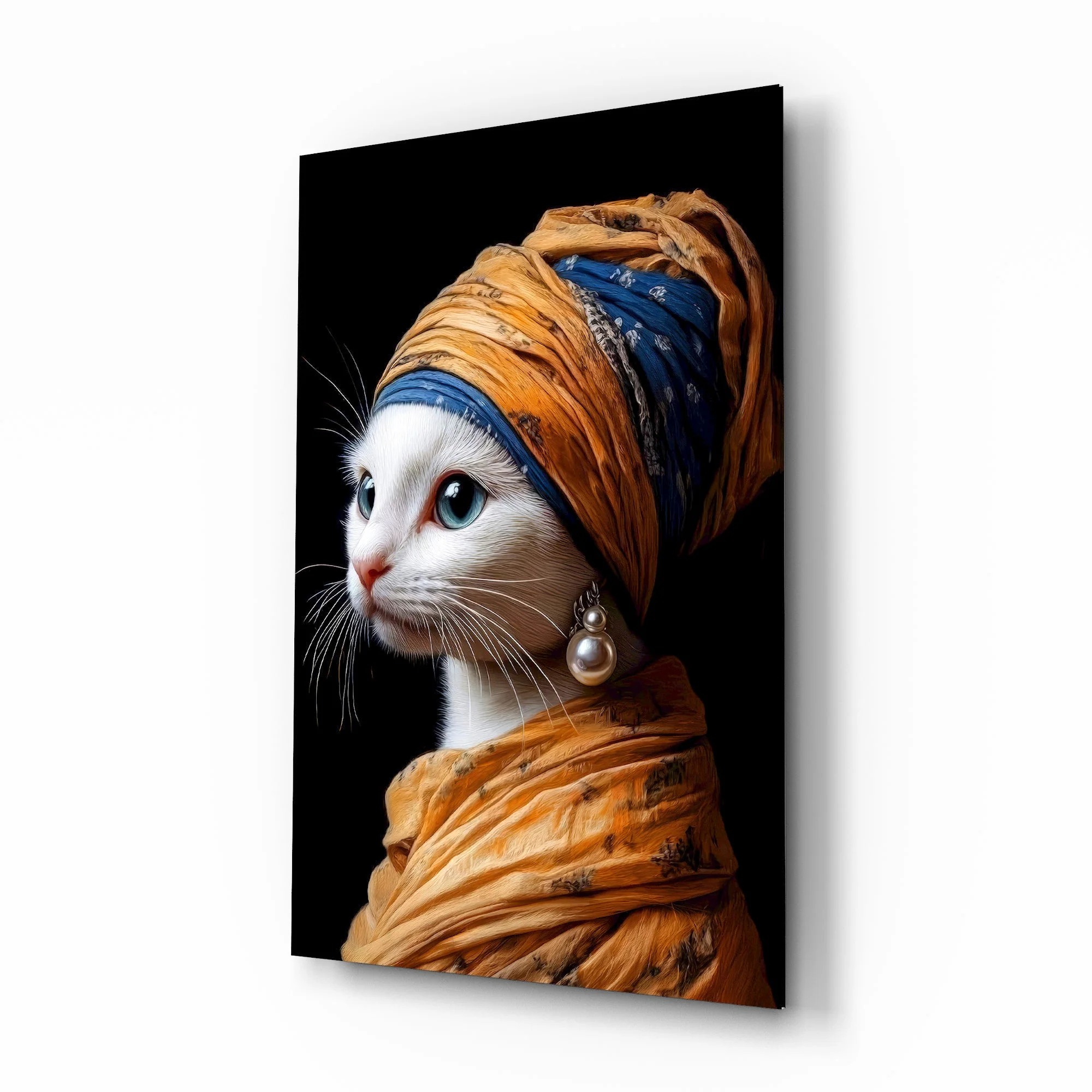 Regal Feline Masterpiece Glass Wall Art
