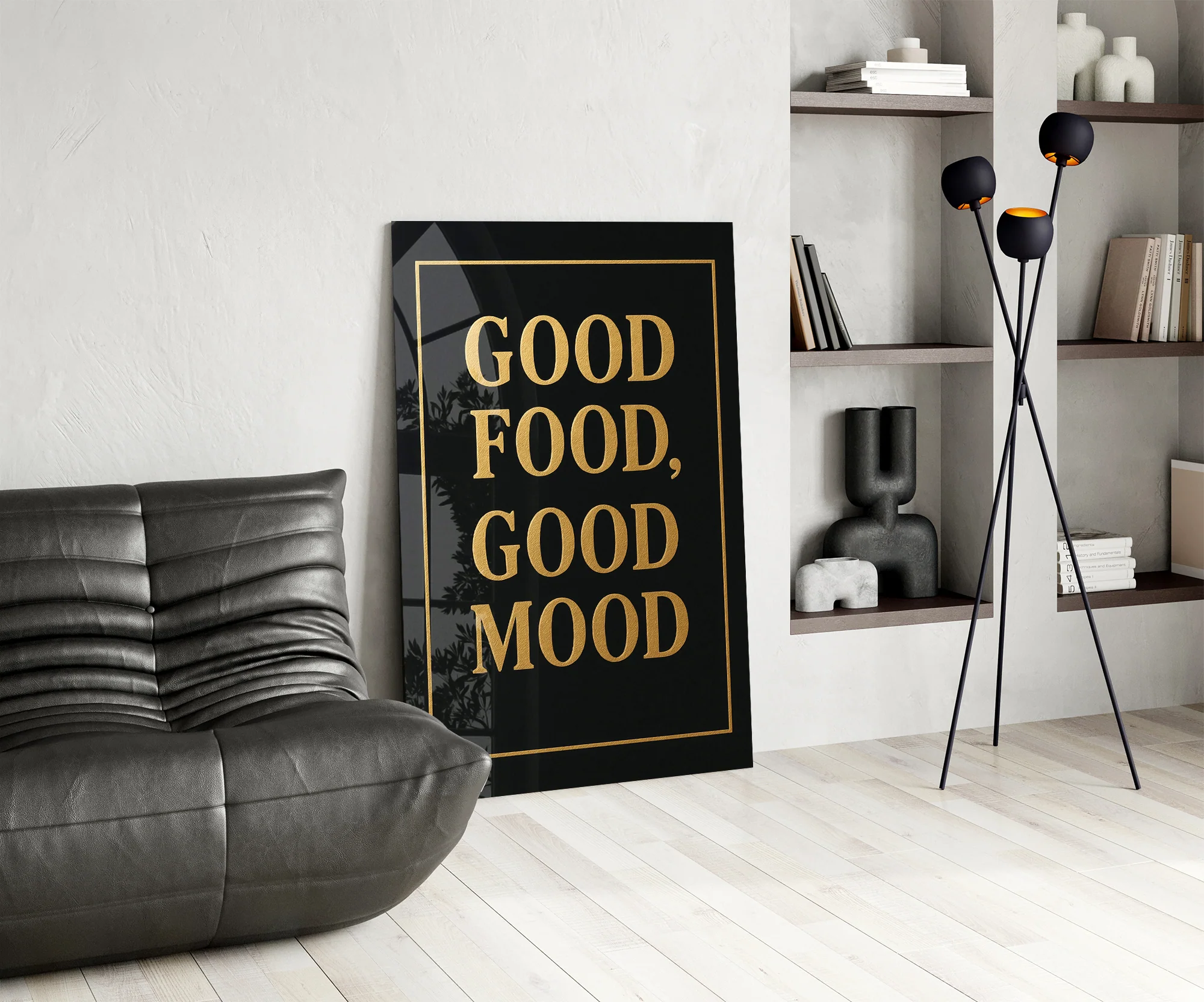 Good Food, Good Mood Glass Wall Art - Image 6