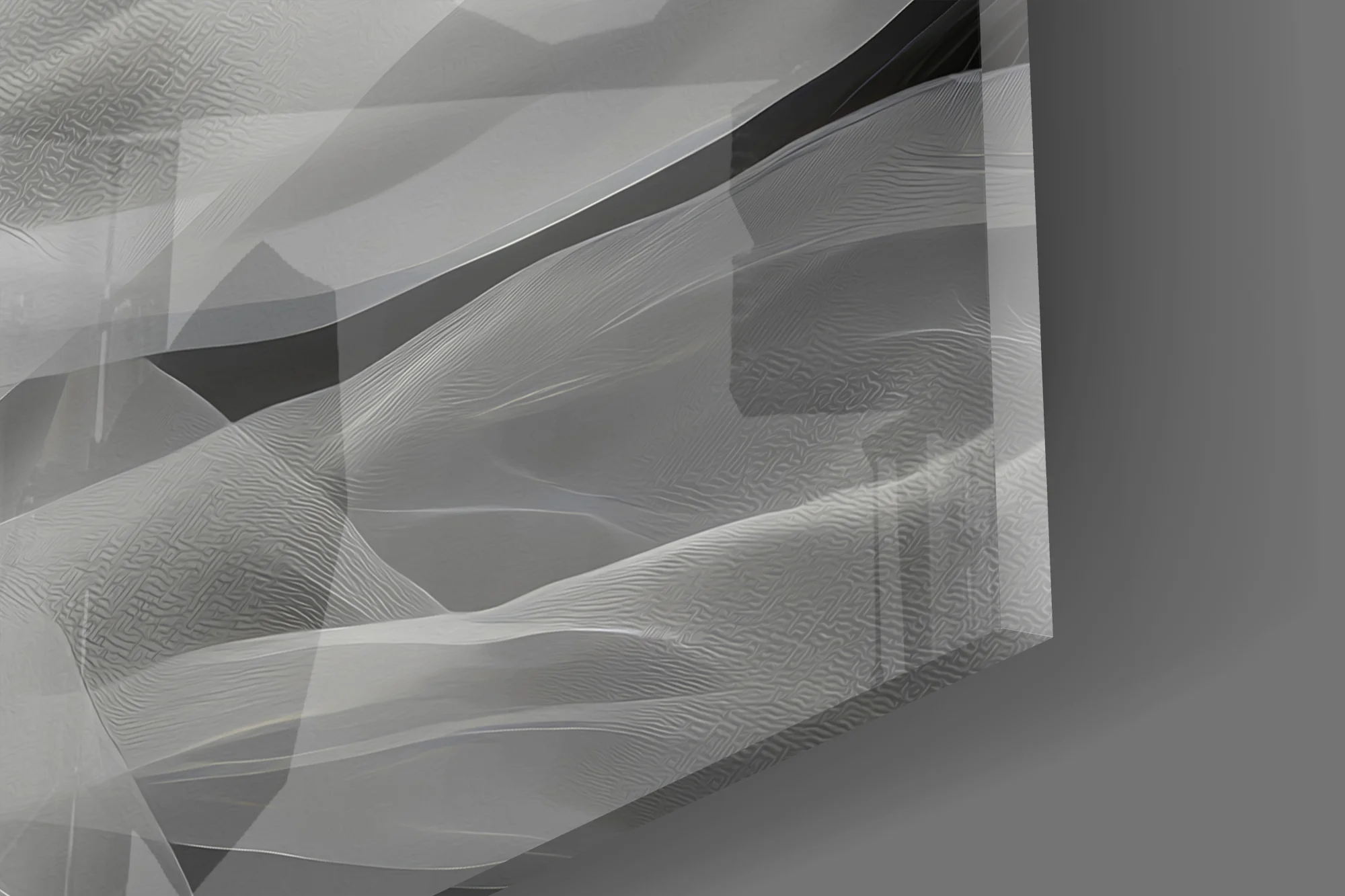 Ethereal Veil Glass Wall Art - Image 3