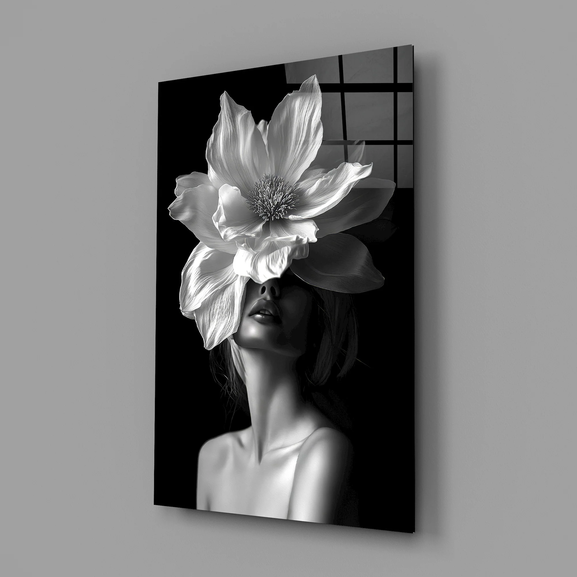 Floral Fusion Glass Wall Art - Image 2