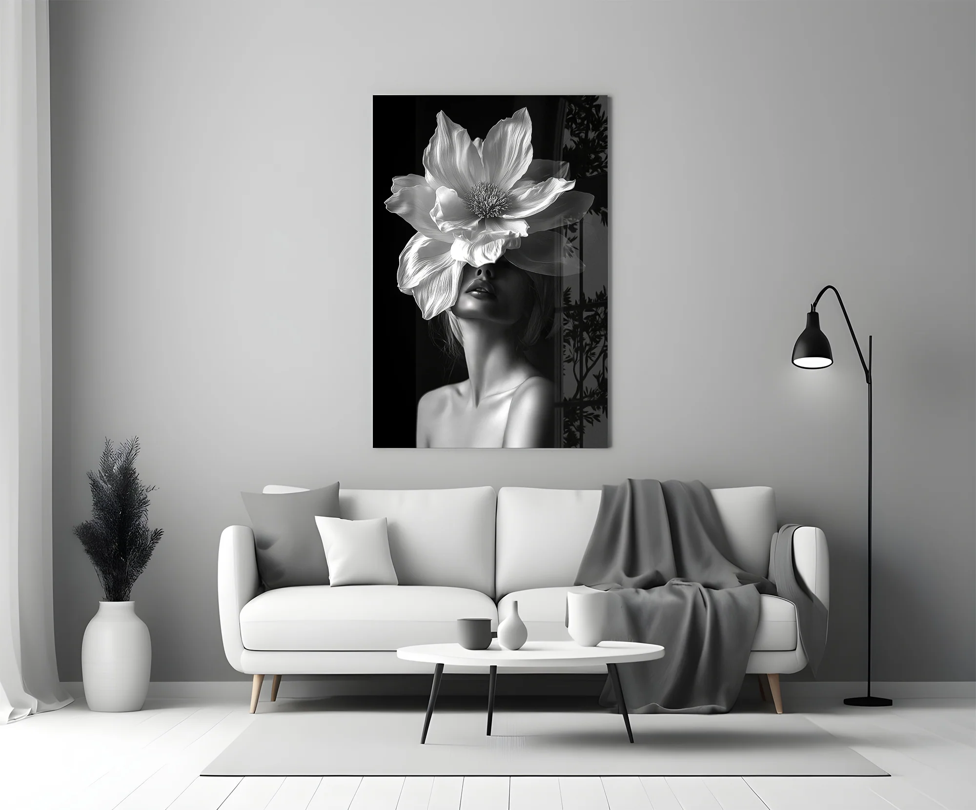 Floral Fusion Glass Wall Art - Image 5