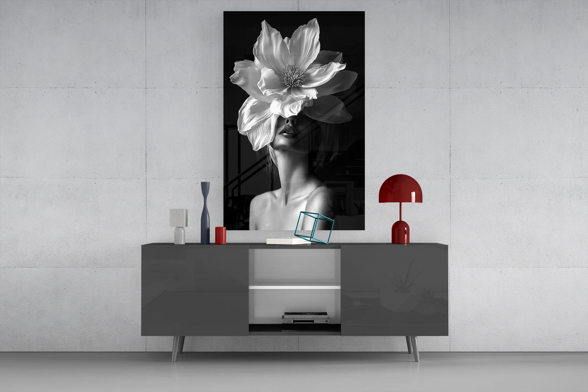 Floral Fusion Glass Wall Art - Image 8