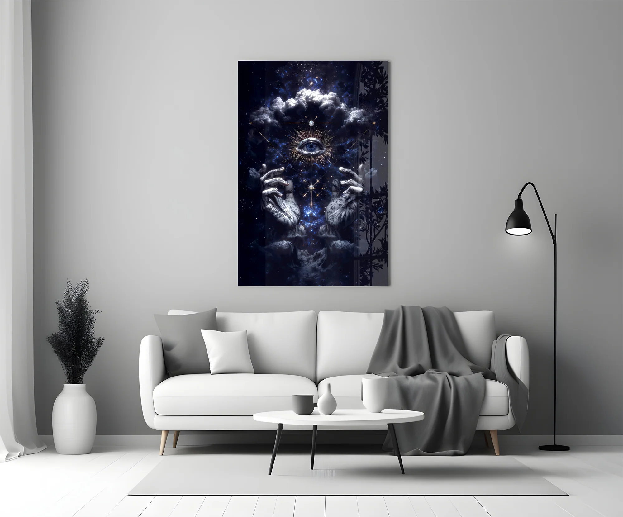 Cosmic Hands Reveal All Glass Wall Art - Image 5