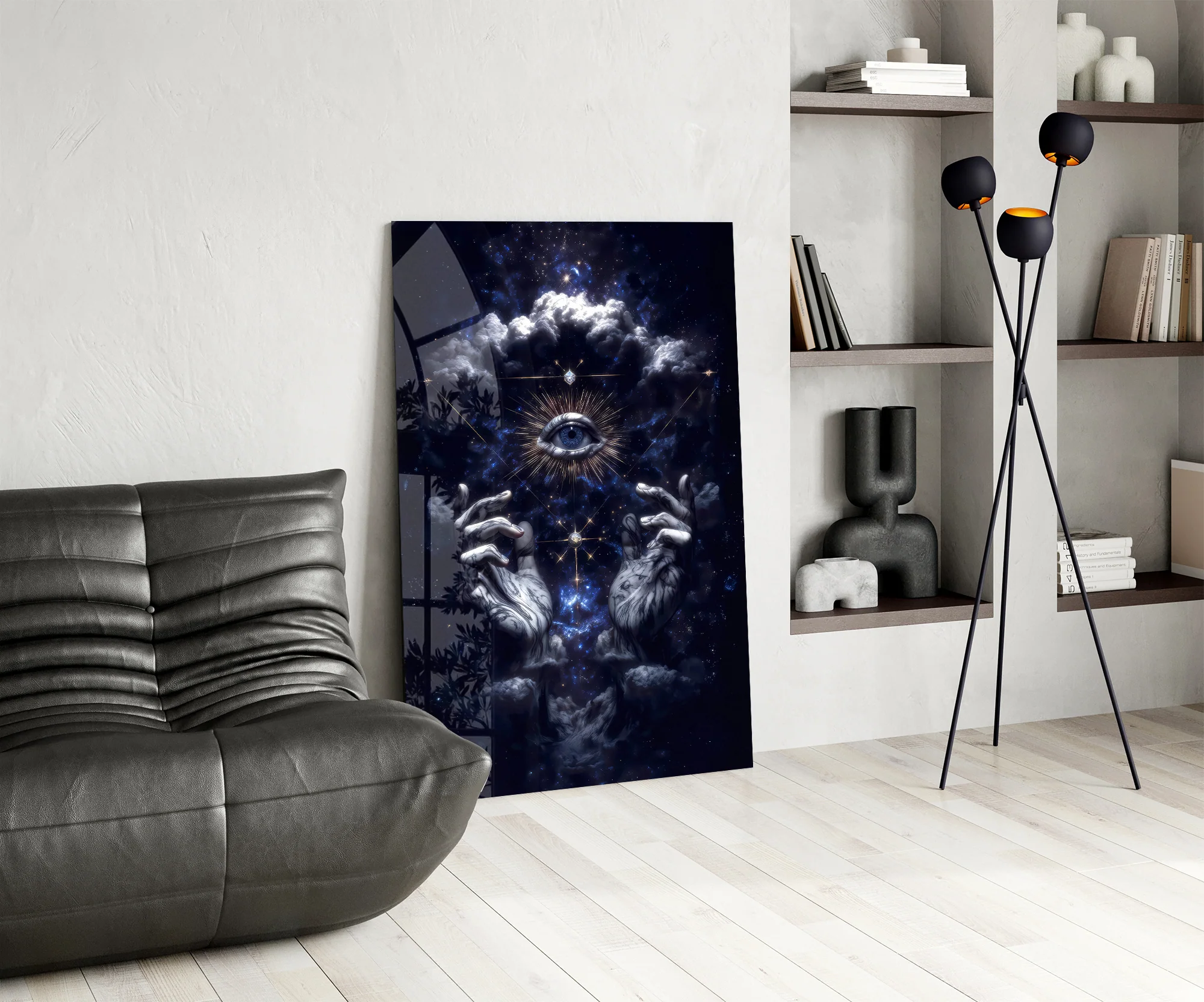 Cosmic Hands Reveal All Glass Wall Art - Image 6
