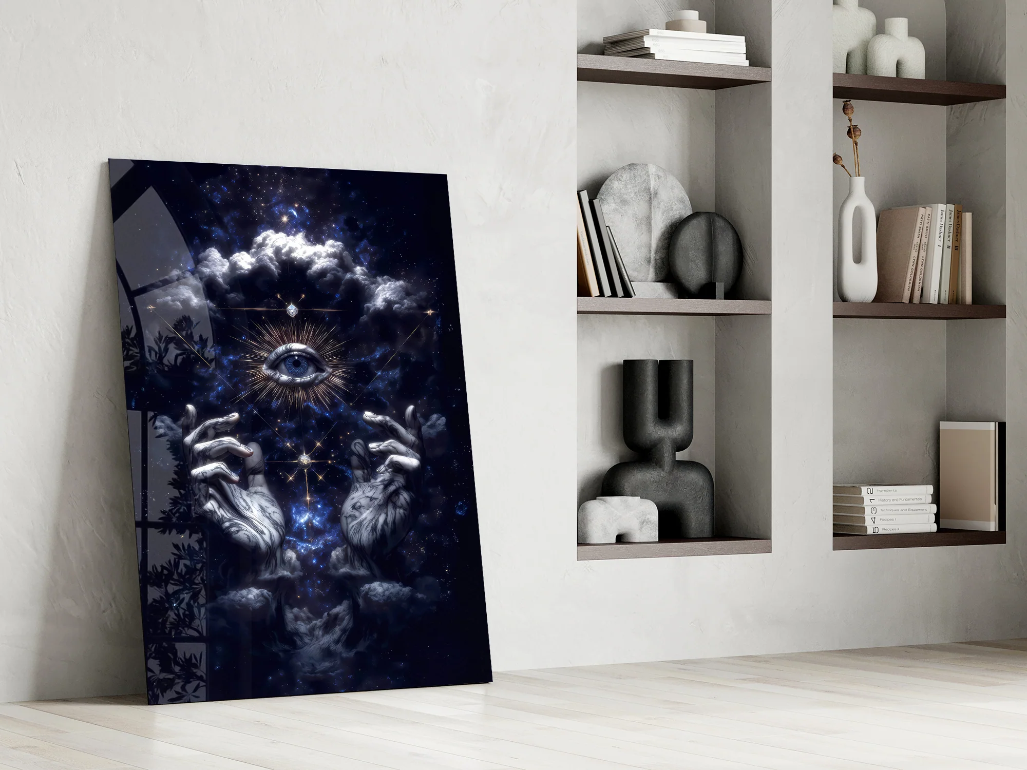 Cosmic Hands Reveal All Glass Wall Art - Image 7