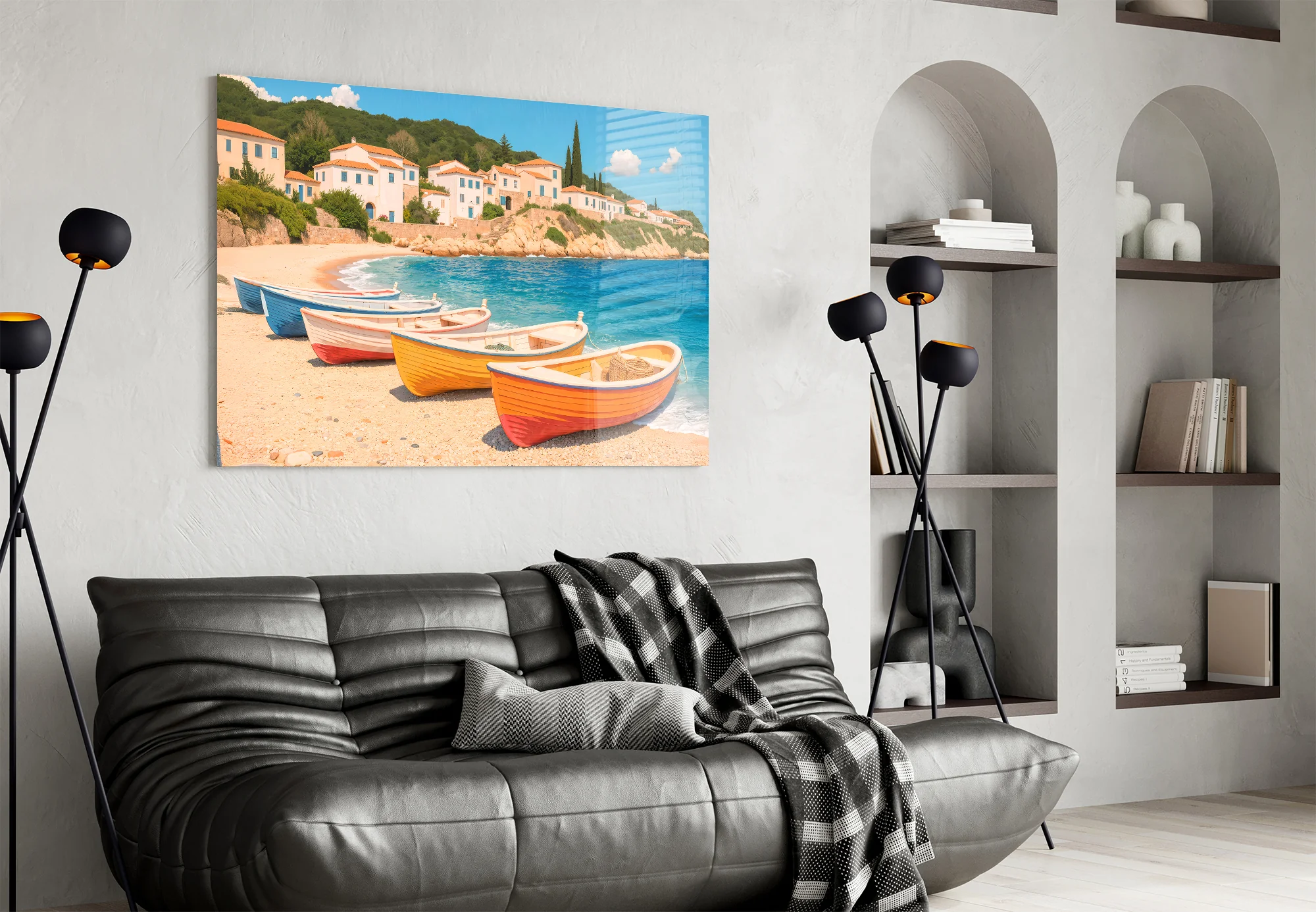 Coastal Serenity Glass Wall Art - Image 4