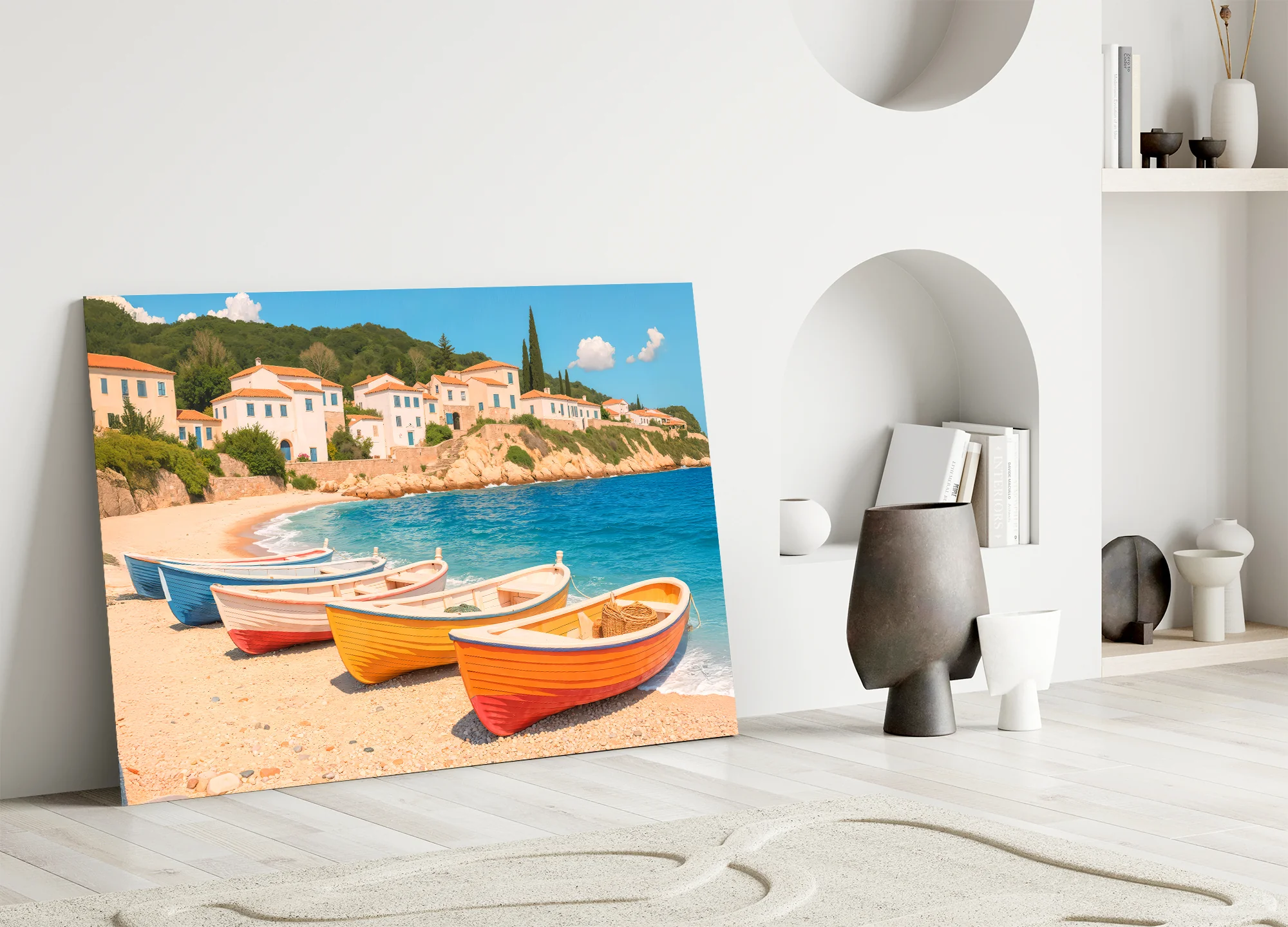 Coastal Serenity Glass Wall Art - Image 5