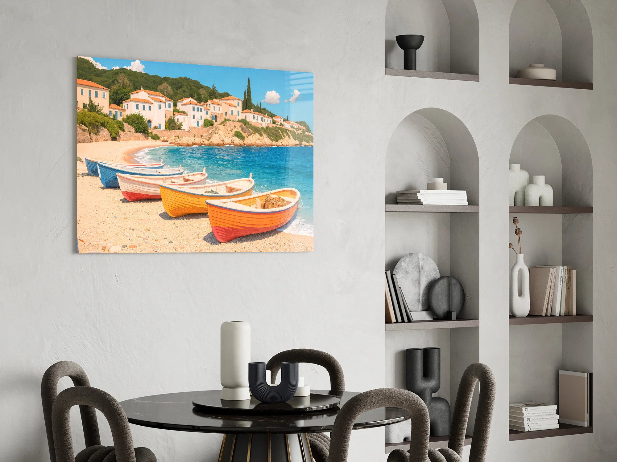 Coastal Serenity Glass Wall Art - Image 6