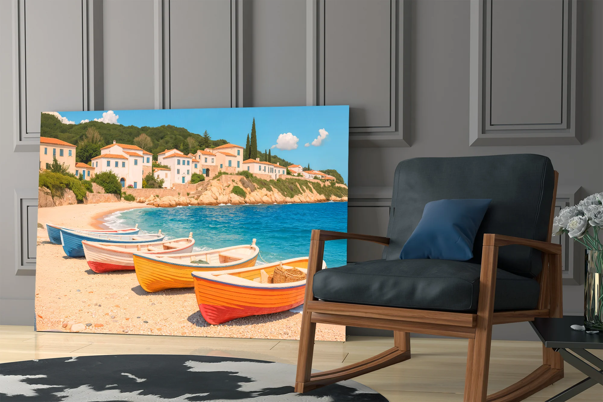 Coastal Serenity Glass Wall Art - Image 7
