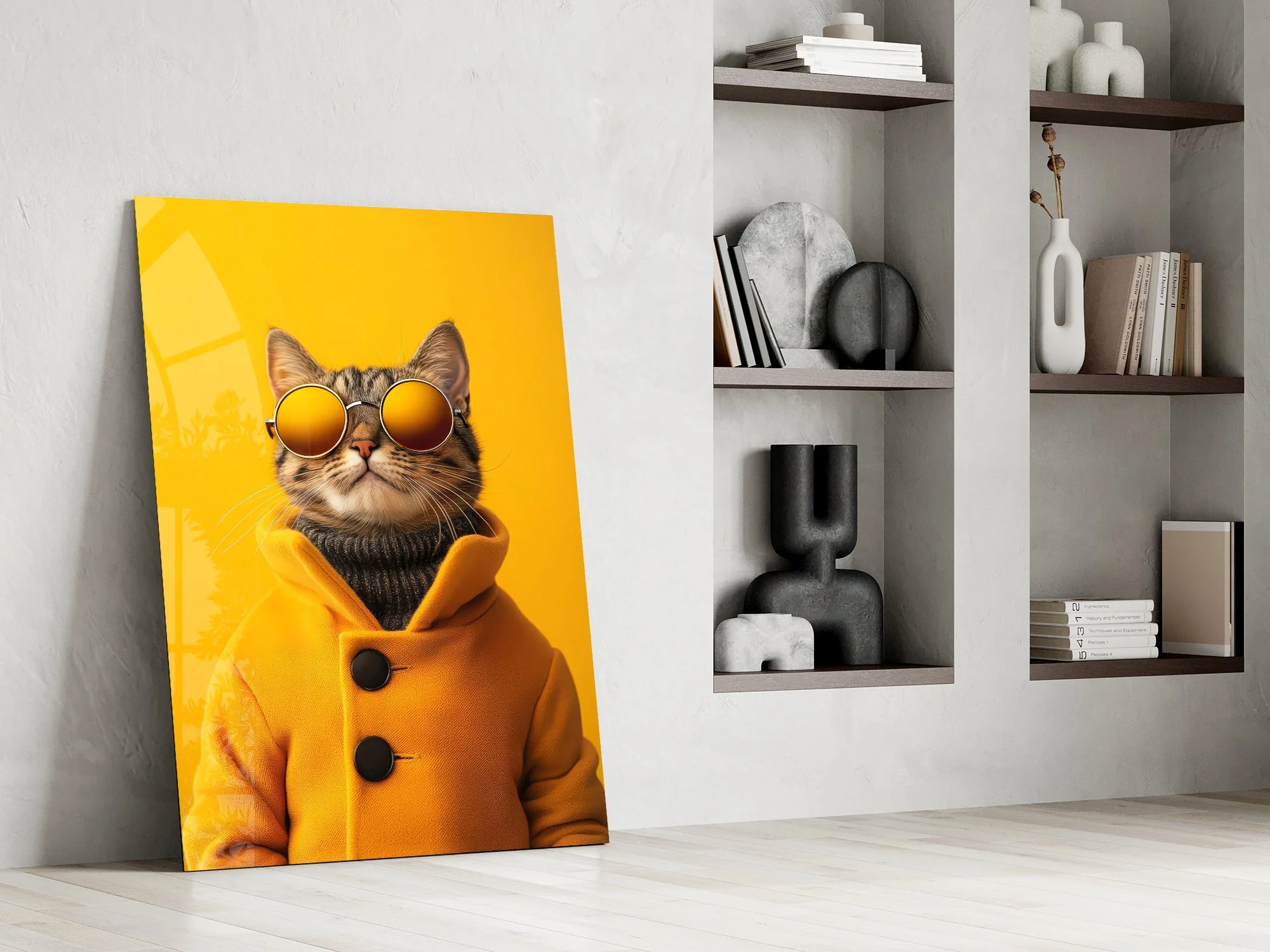 Sophisticated Feline Style Glass Wall Art - Image 7