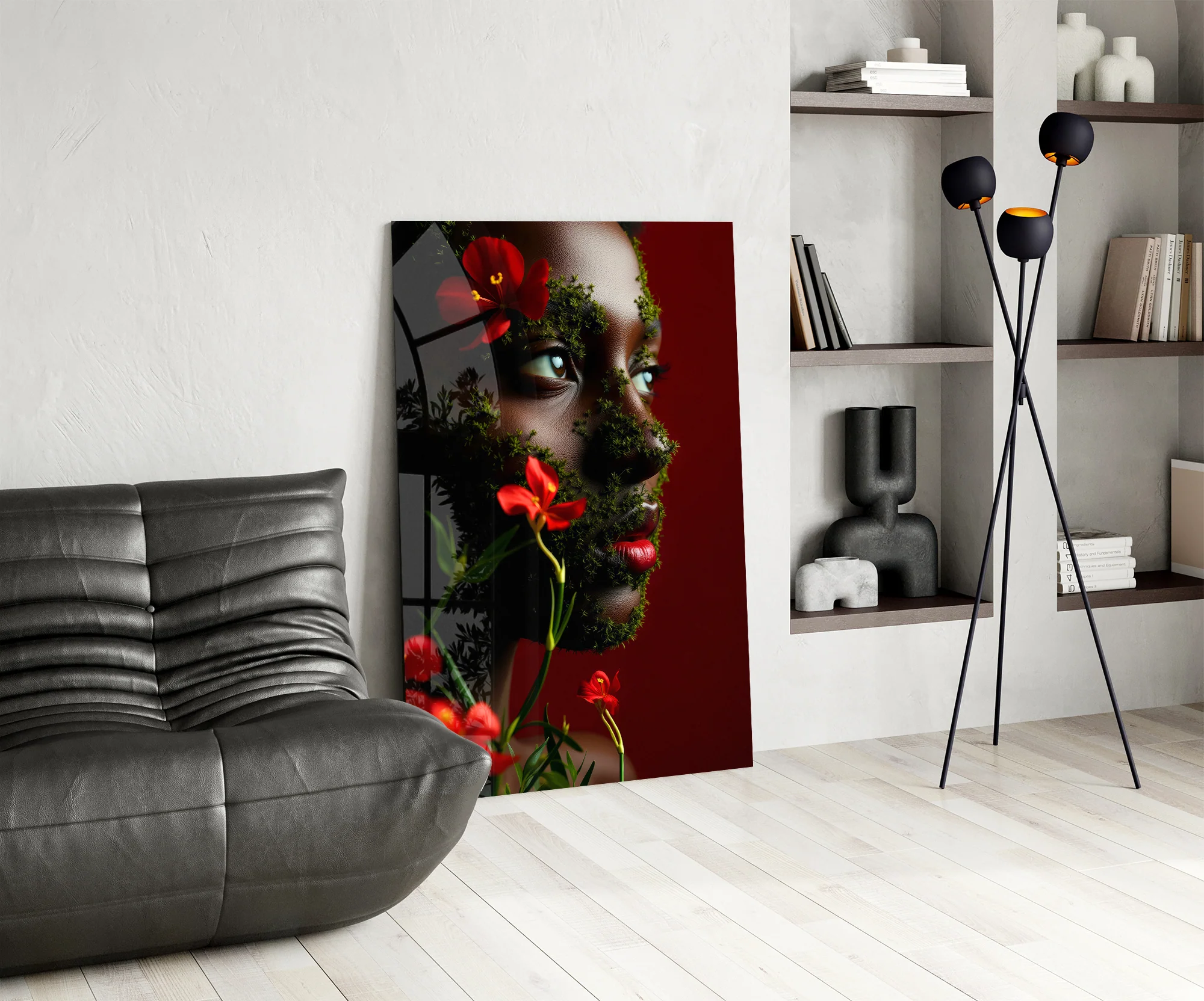 Floral Veil Glass Wall Art - Image 6