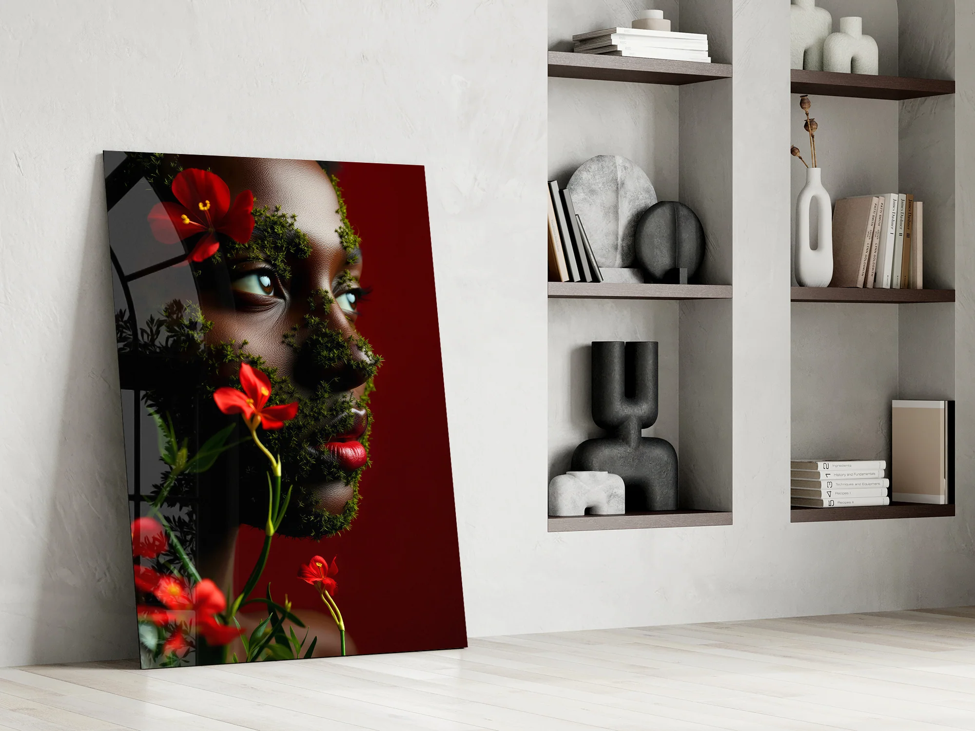 Floral Veil Glass Wall Art - Image 7