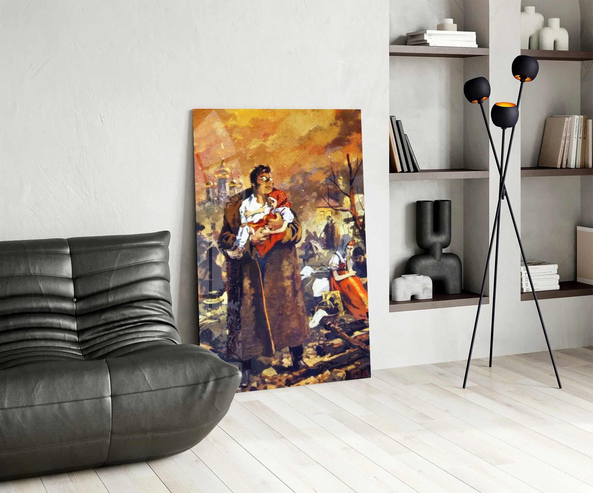 Epic Renaissance Battle Scene Glass Wall Art - Image 6