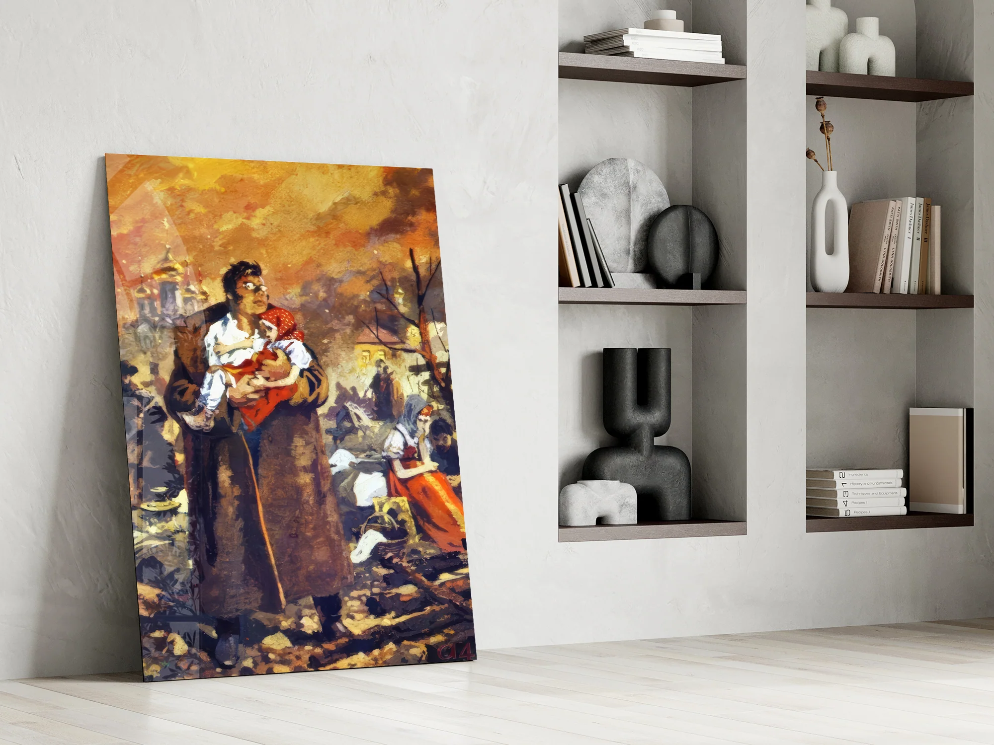 Epic Renaissance Battle Scene Glass Wall Art - Image 7
