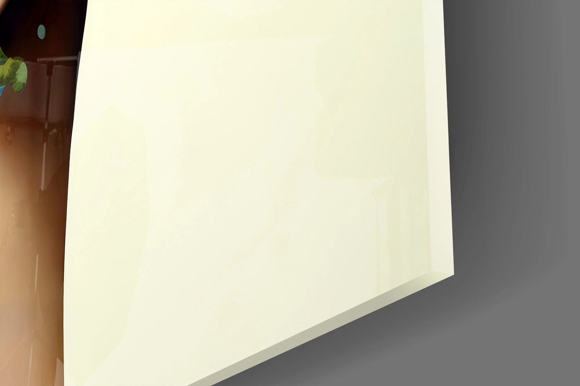 Surreal Mindscape Village Glass Wall Art - Image 3