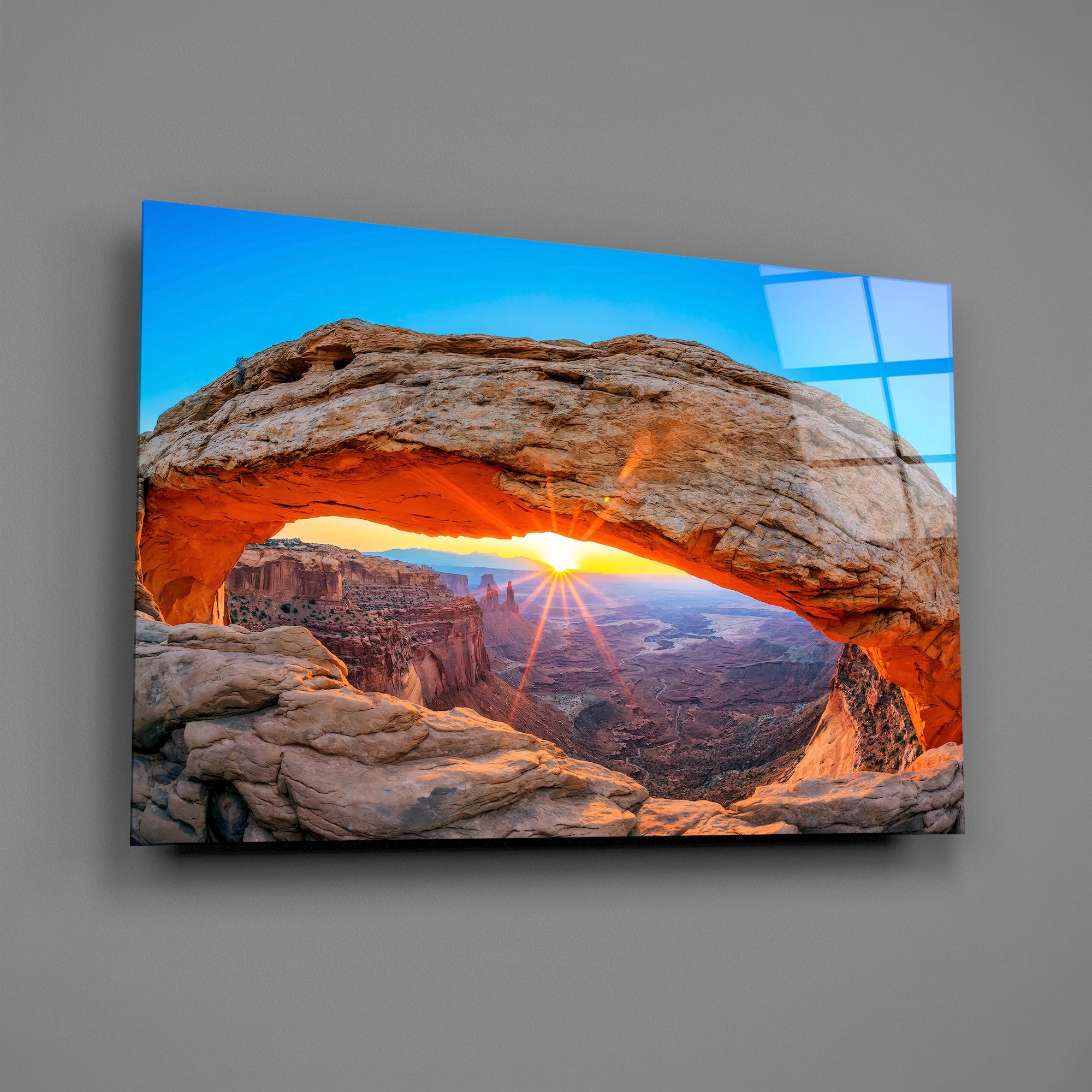 Radiant Mesa Arch Glass Wall Art - Image 2