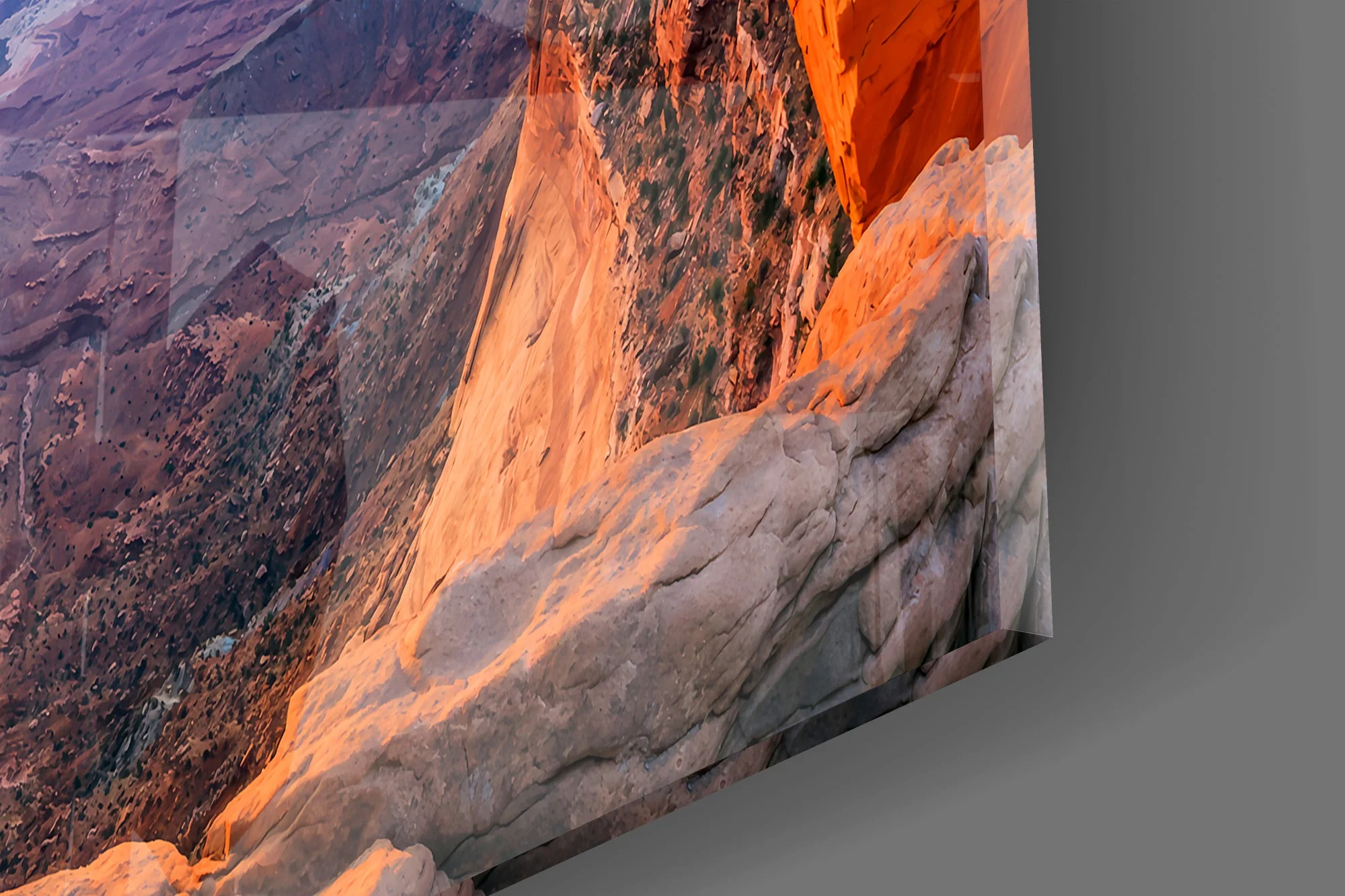 Radiant Mesa Arch Glass Wall Art - Image 3