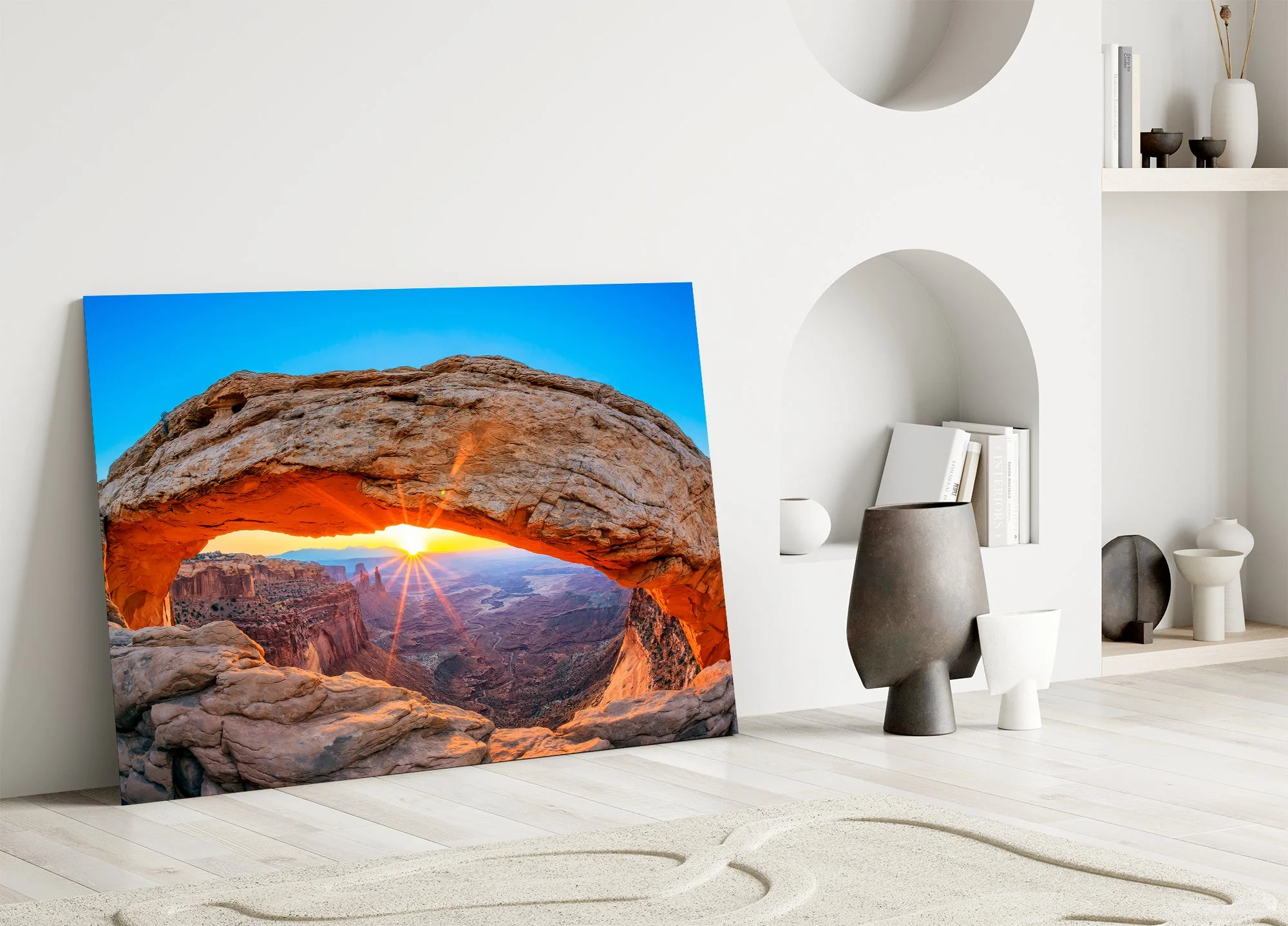 Radiant Mesa Arch Glass Wall Art - Image 5