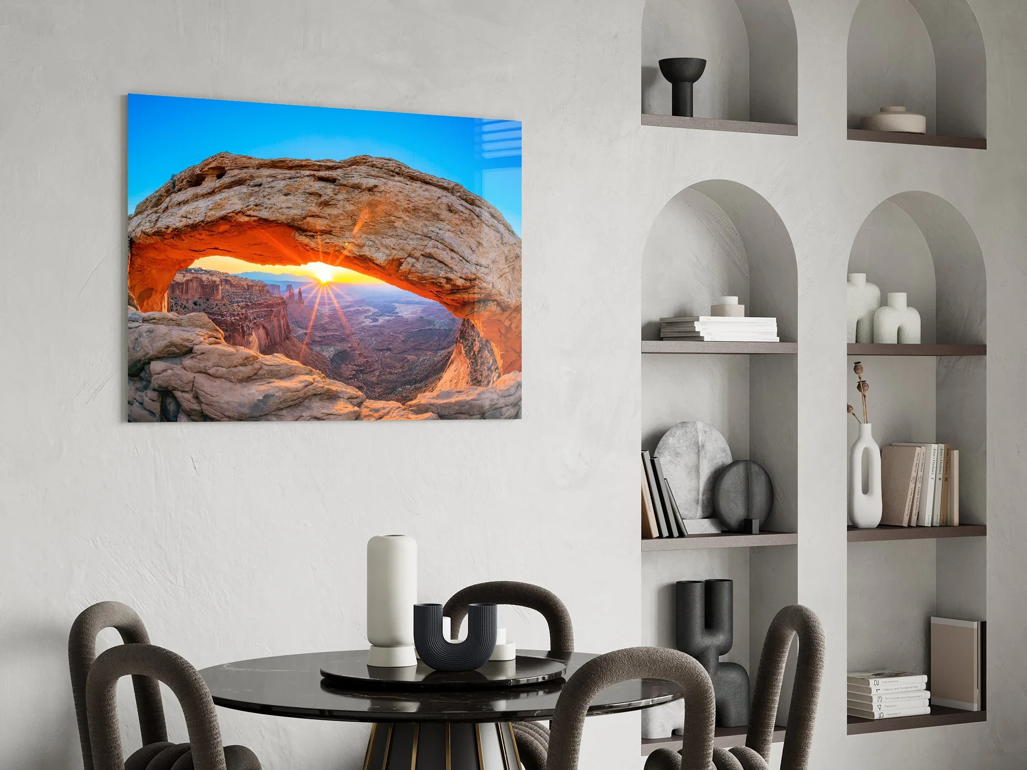Radiant Mesa Arch Glass Wall Art - Image 6