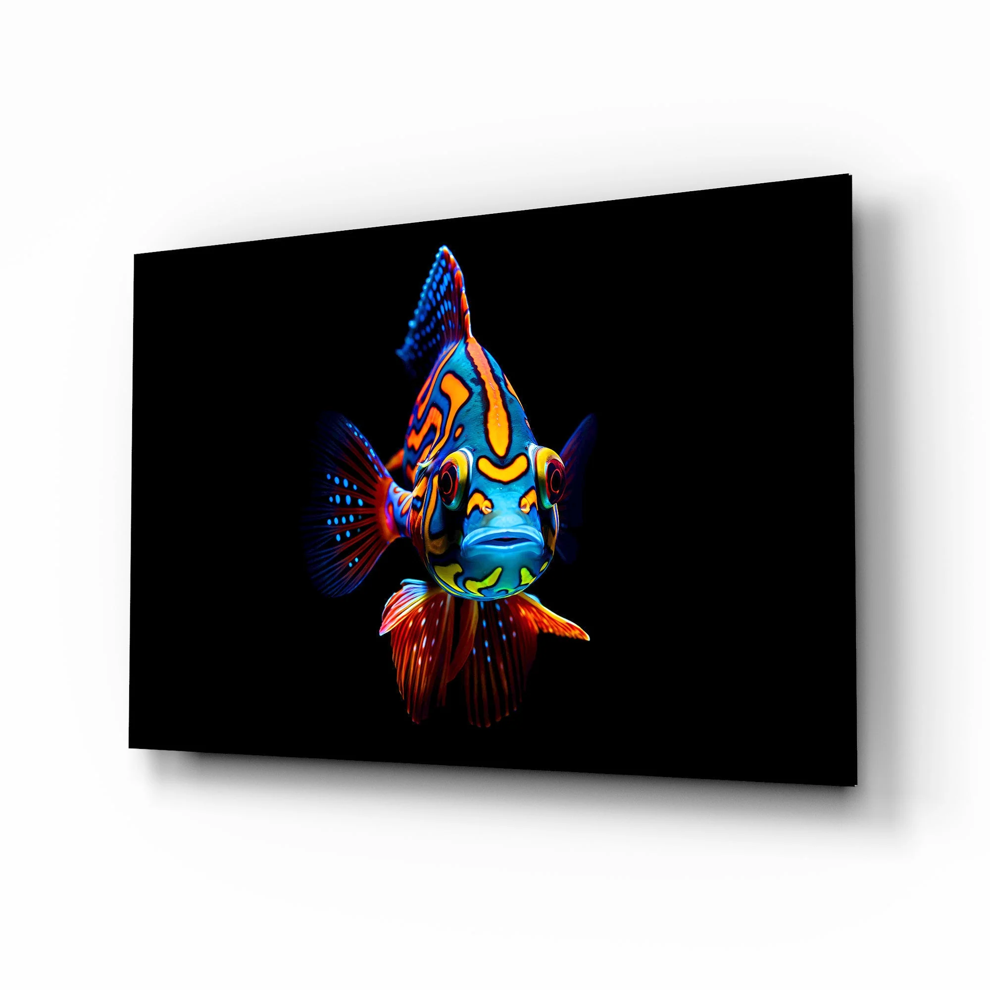 Vivid Aquatic Artwork Glass Wall Art
